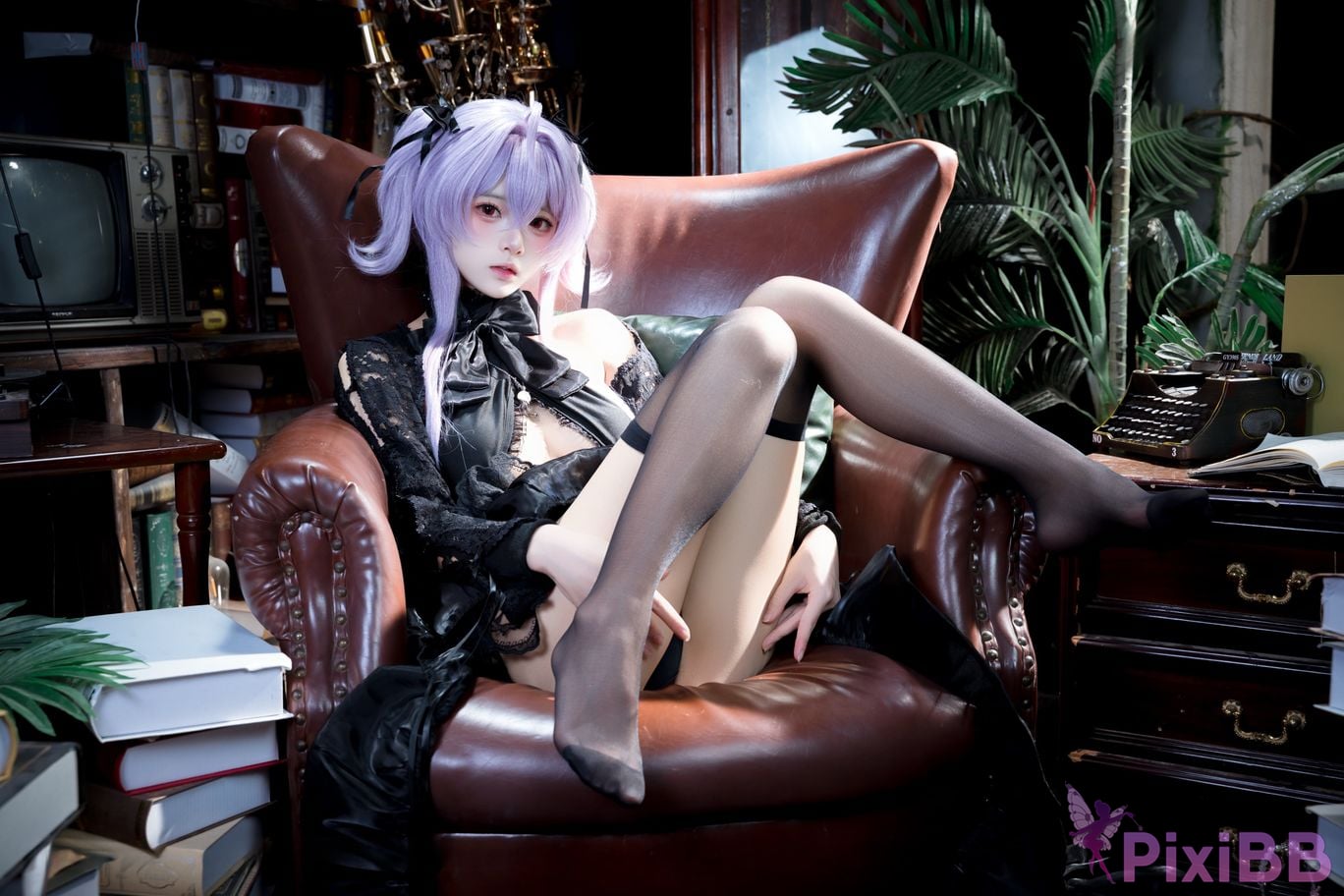 Cosplayer Jiuqi Meow NIKKE Jellyfish turntable skin PixiBB.COM 004
