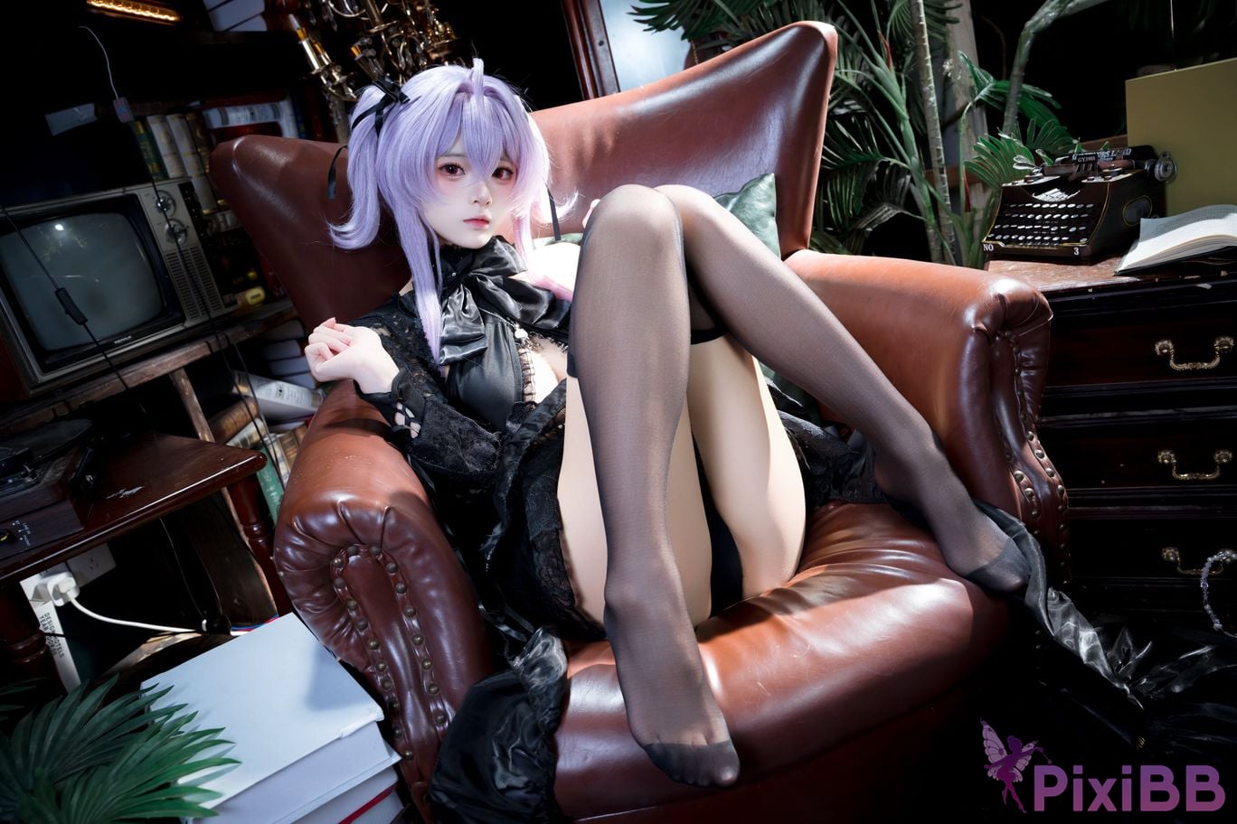 Cosplayer Jiuqi Meow NIKKE Jellyfish turntable skin PixiBB.COM 006
