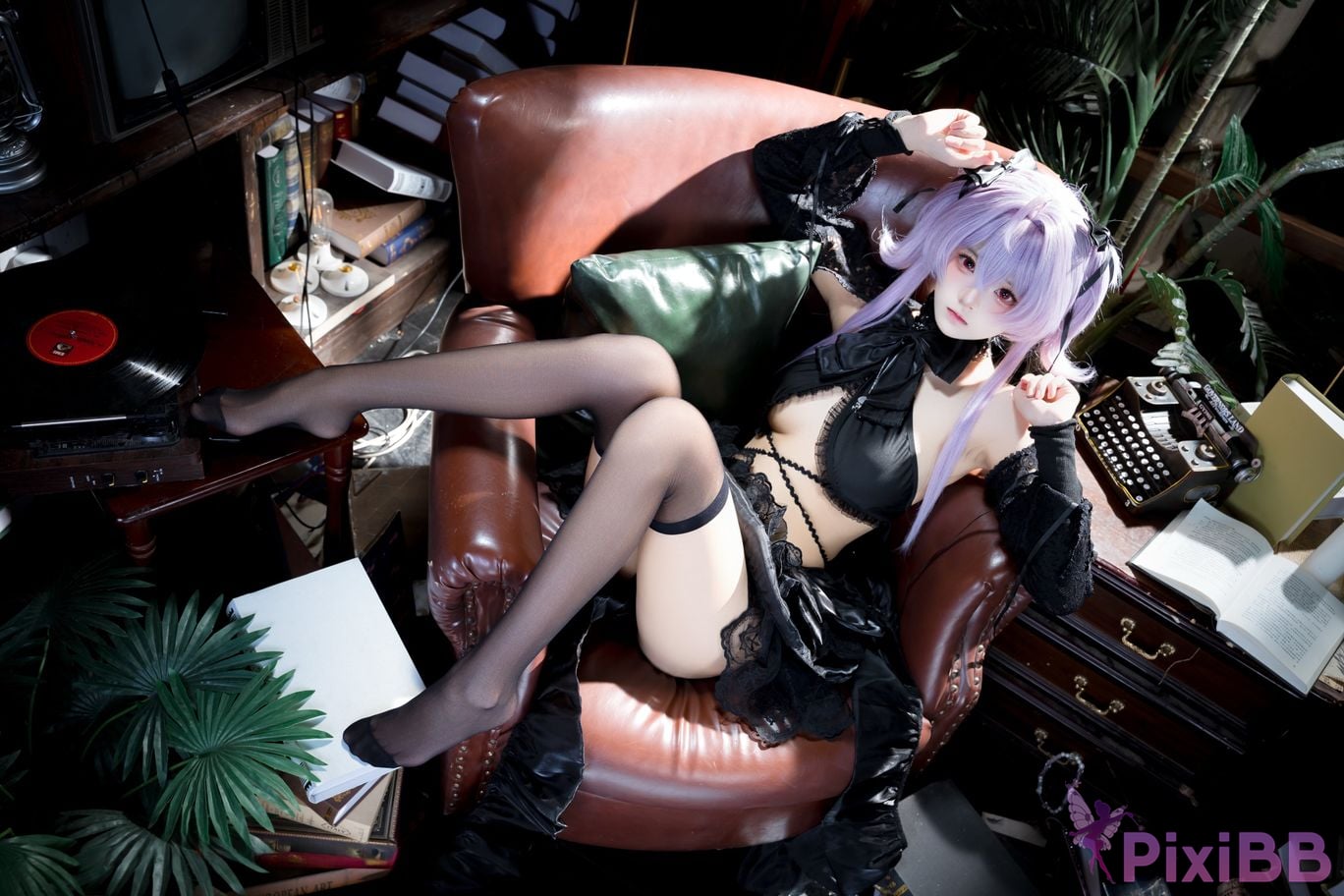 Cosplayer Jiuqi Meow NIKKE Jellyfish turntable skin PixiBB.COM 008