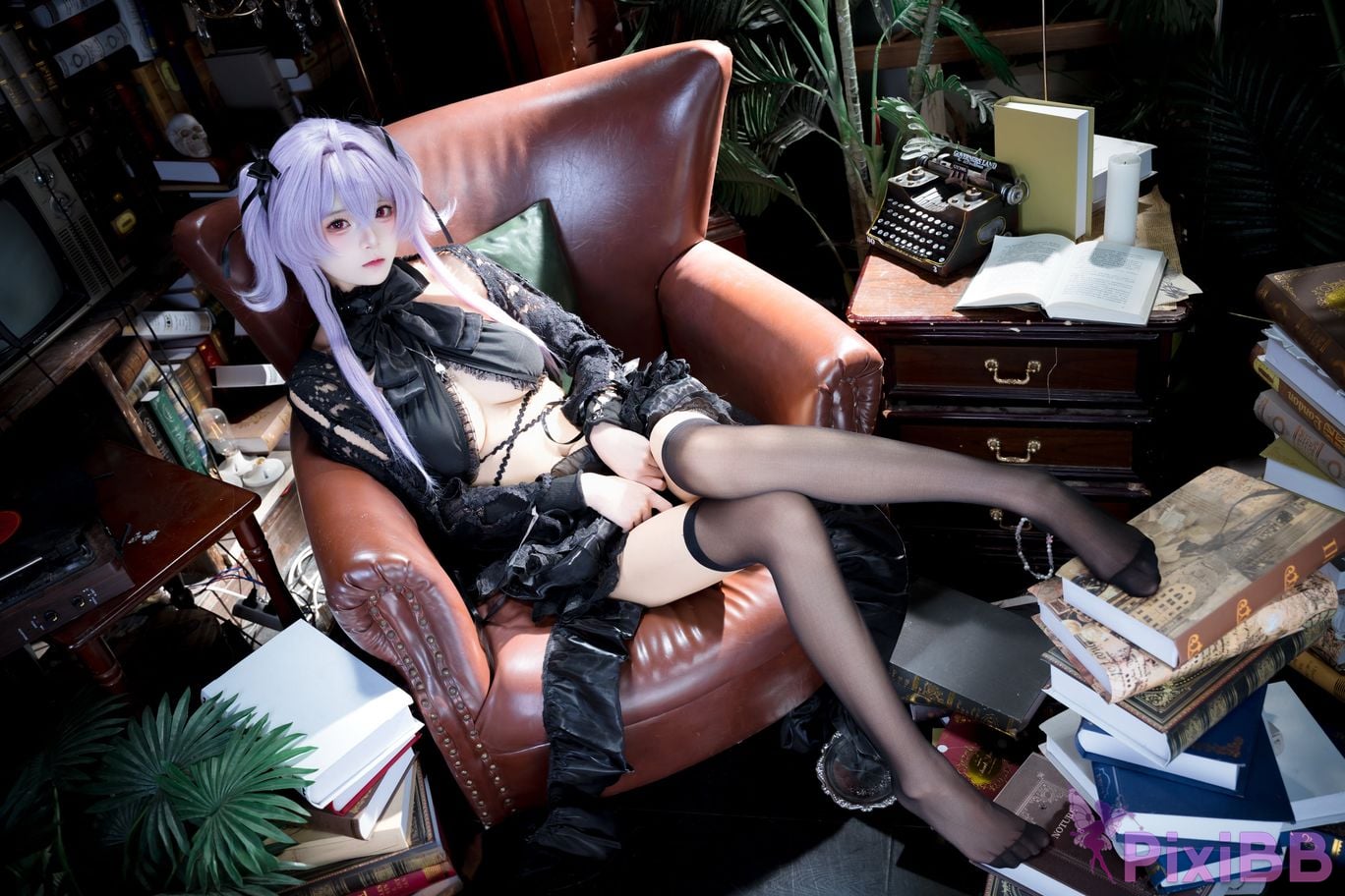 Cosplayer Jiuqi Meow NIKKE Jellyfish turntable skin PixiBB.COM 010