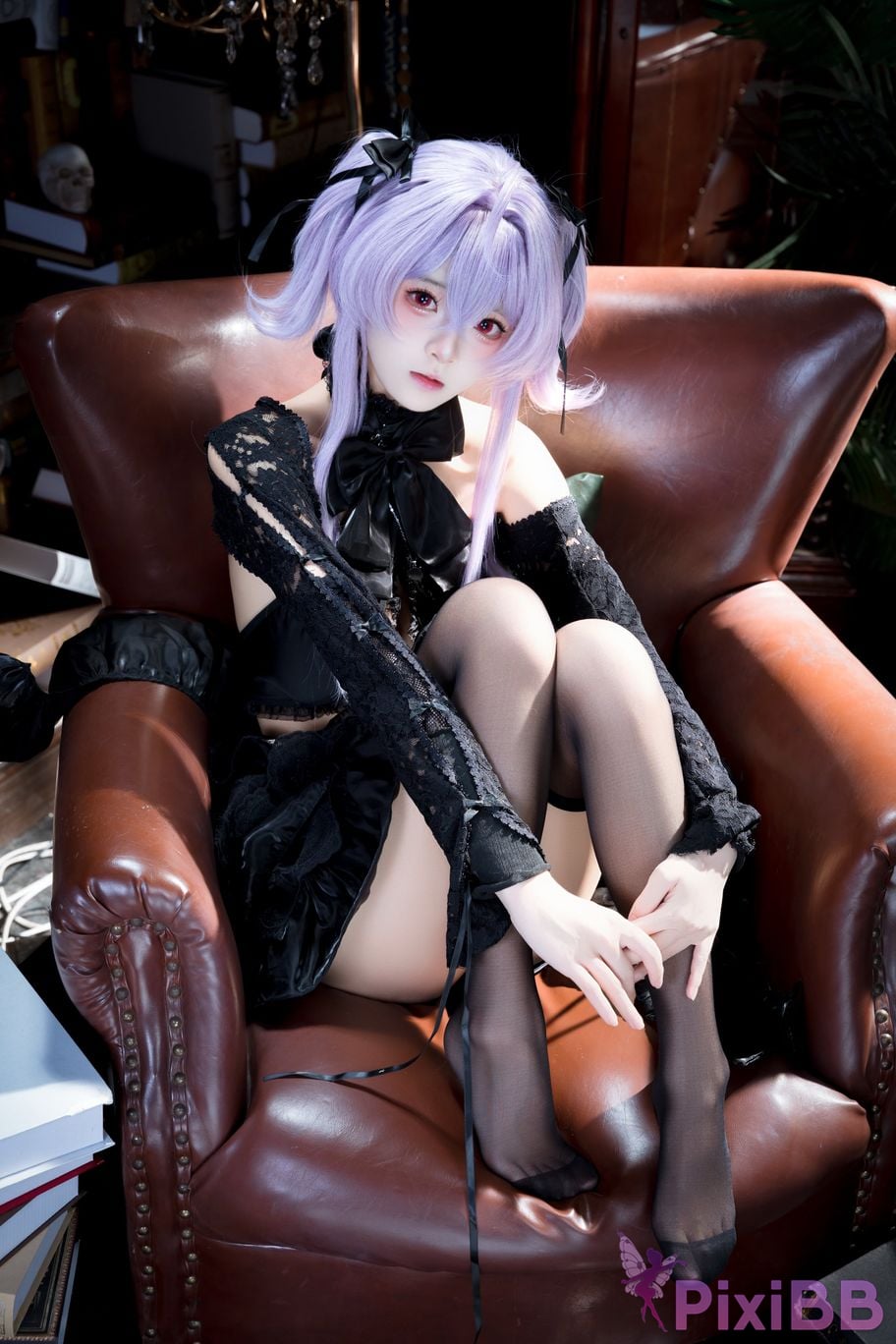 Cosplayer Jiuqi Meow NIKKE Jellyfish turntable skin PixiBB.COM 013