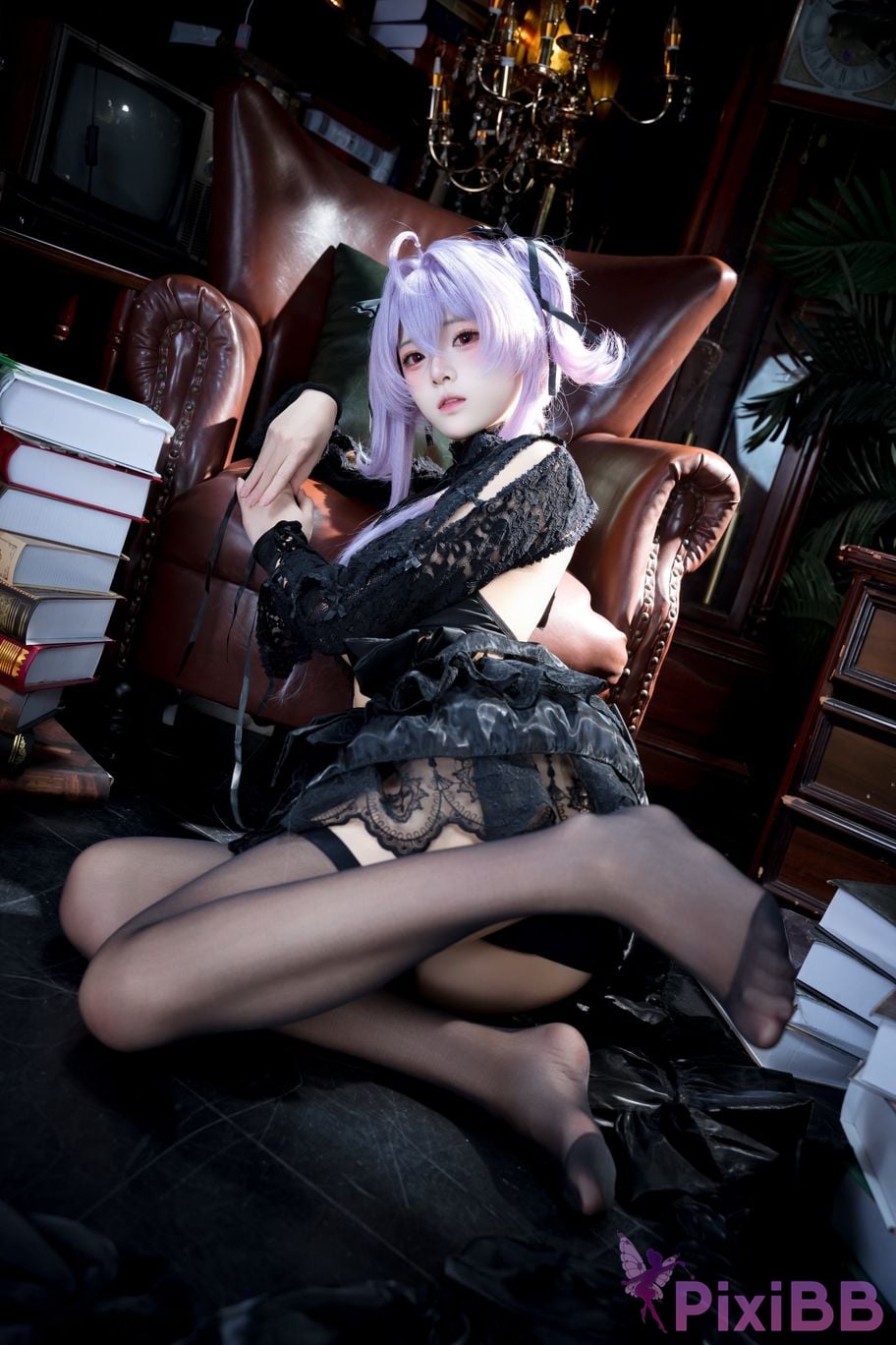 Cosplayer Jiuqi Meow NIKKE Jellyfish turntable skin PixiBB.COM 019