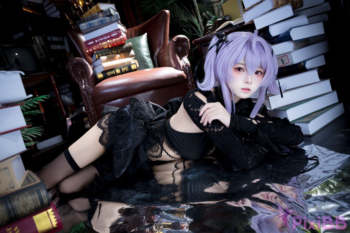 Cosplayer Jiuqi Meow NIKKE Jellyfish turntable skin PixiBB.COM 024