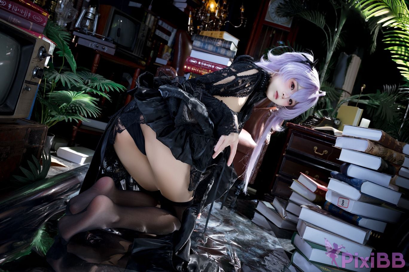 Cosplayer Jiuqi Meow NIKKE Jellyfish turntable skin PixiBB.COM 025