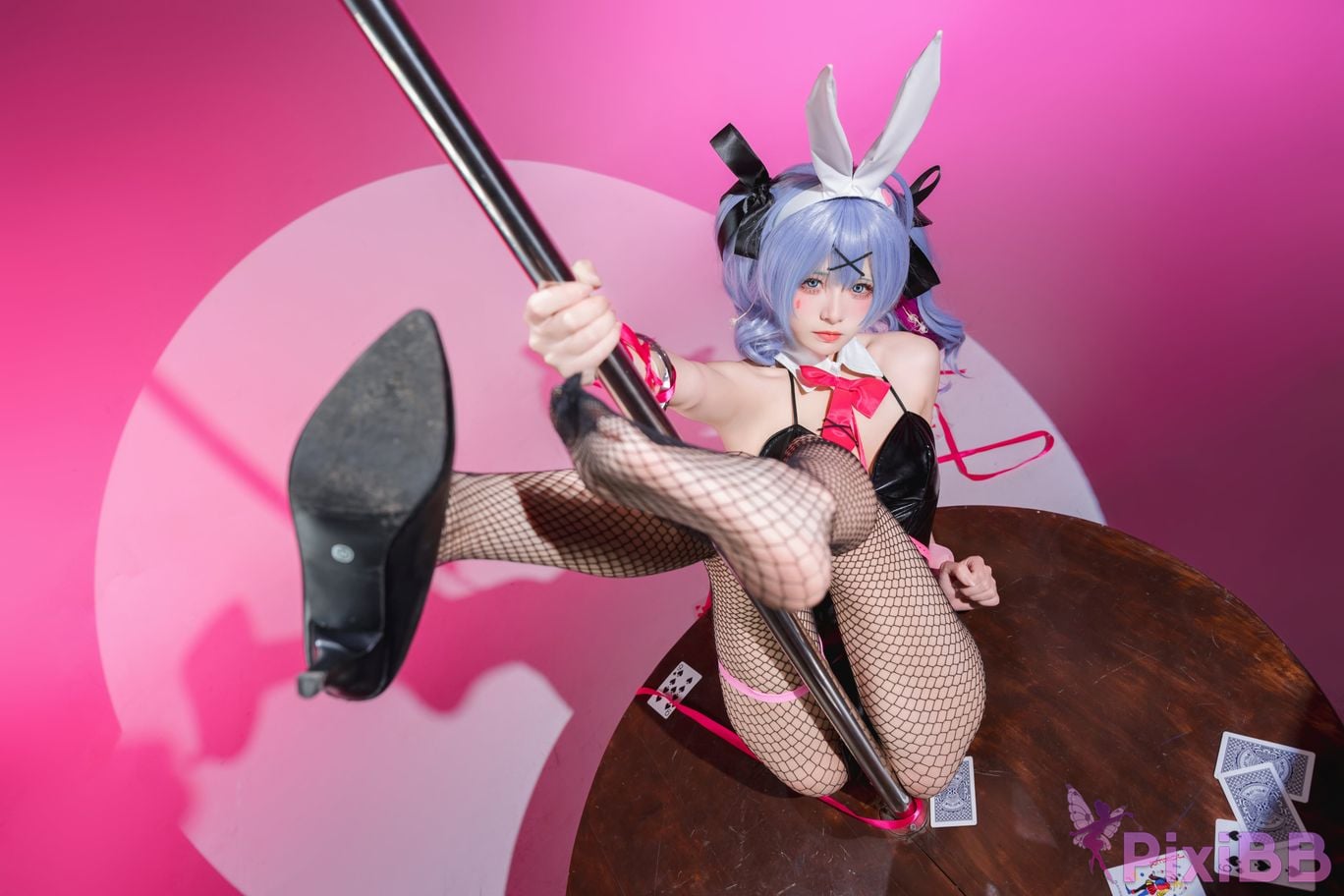 Coser Jiuqi Meow Hatsune Rabbit Hole PixiBB.COM 006
