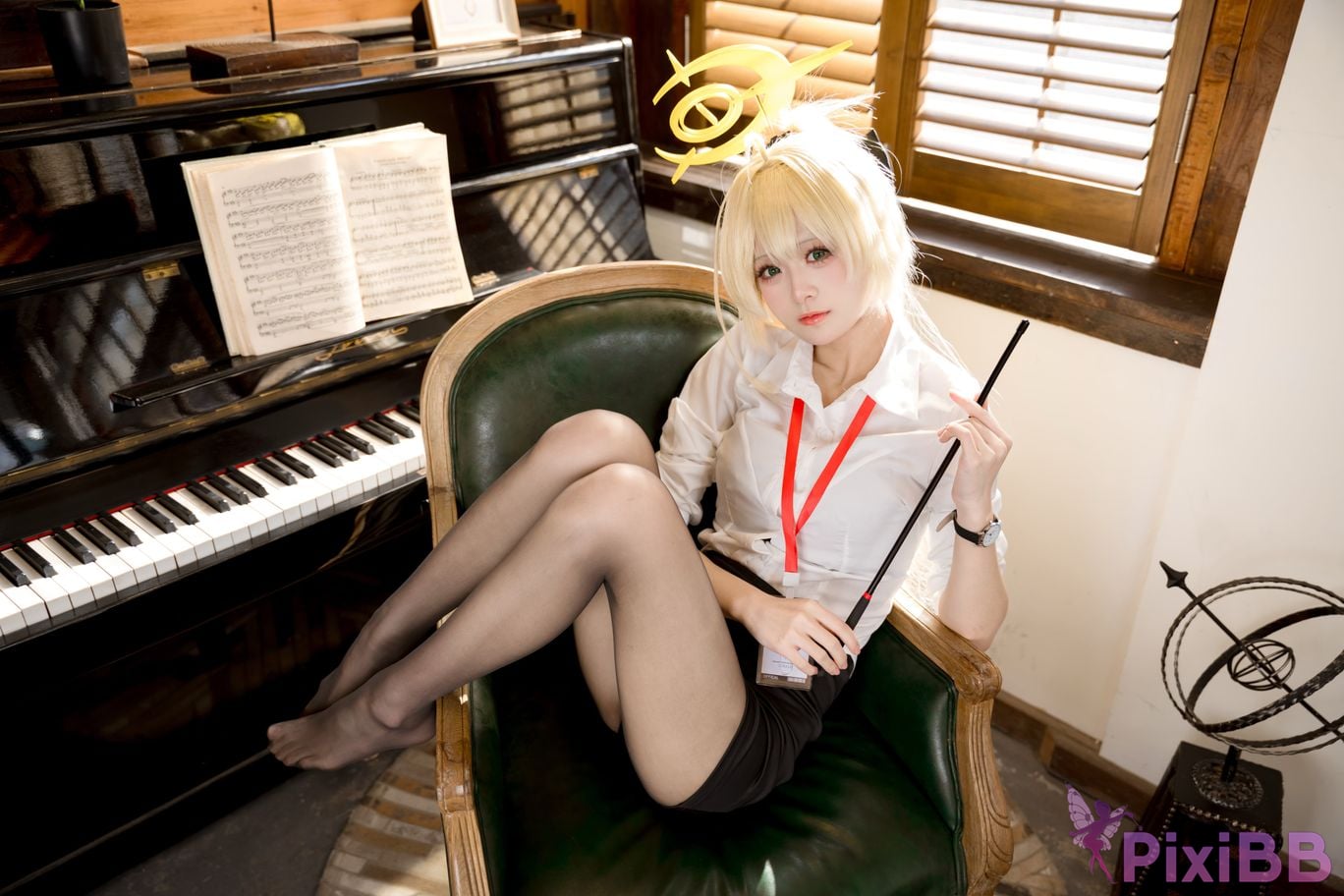 Coser Jiuqi Meow Professor Xiaomeng OL Uniform PixiBB.COM 005