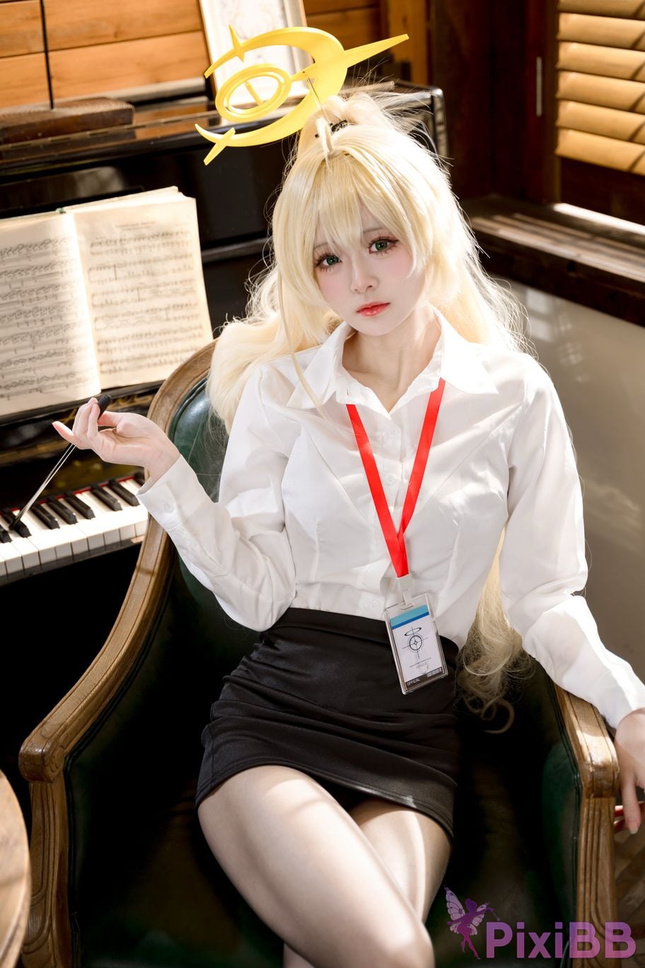 Coser Jiuqi Meow Professor Xiaomeng OL Uniform PixiBB.COM 017