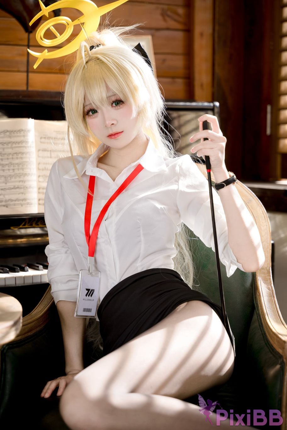 Coser Jiuqi Meow Professor Xiaomeng OL Uniform PixiBB.COM 022