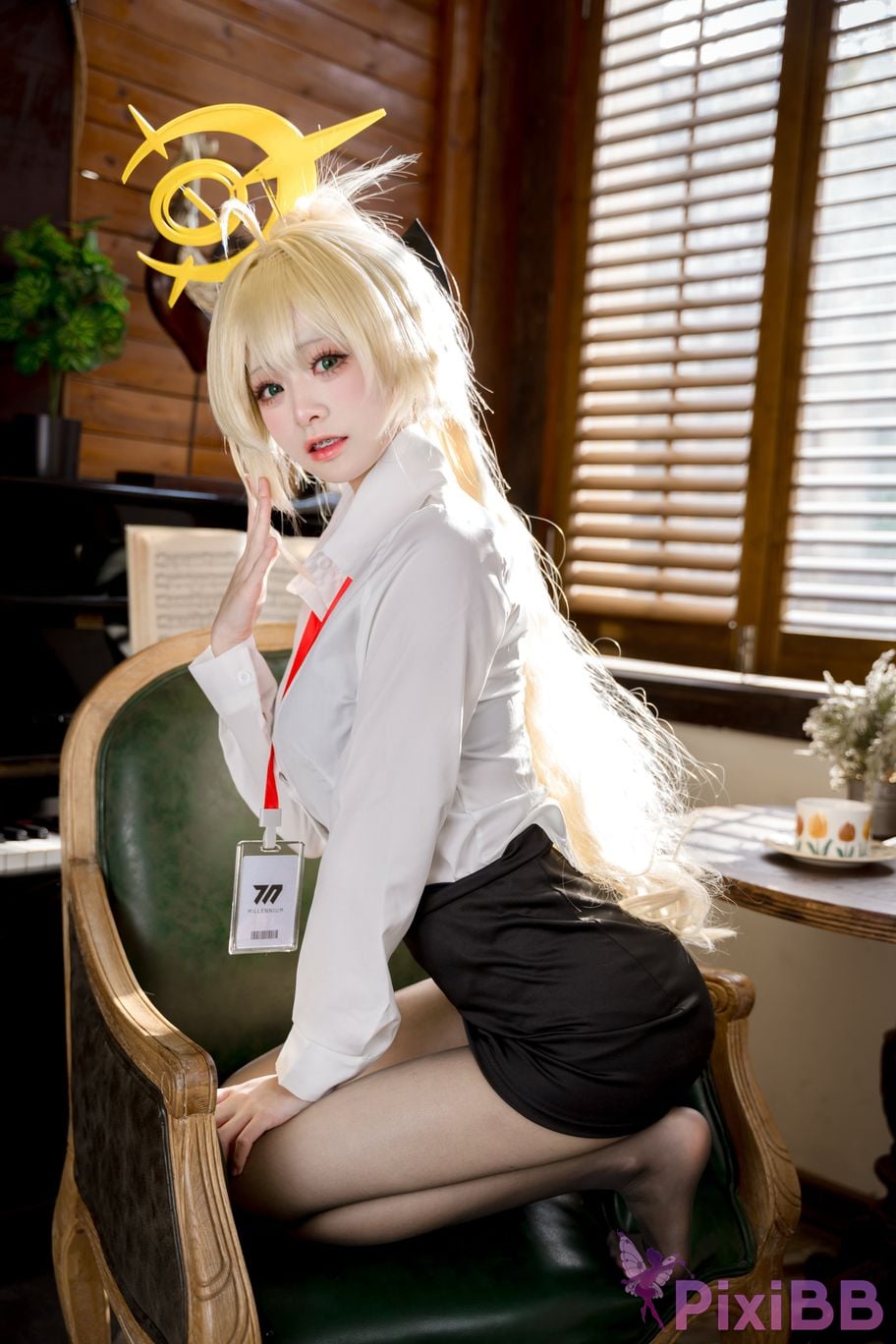 Coser Jiuqi Meow Professor Xiaomeng OL Uniform PixiBB.COM 028