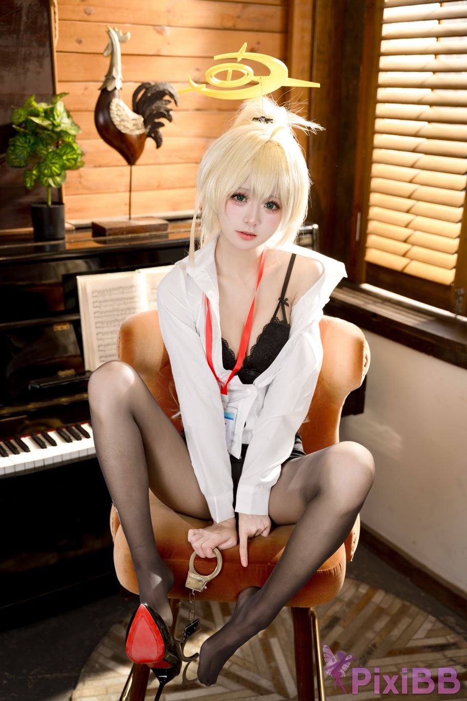 Coser Jiuqi Meow Professor Xiaomeng OL Uniform PixiBB.COM 048