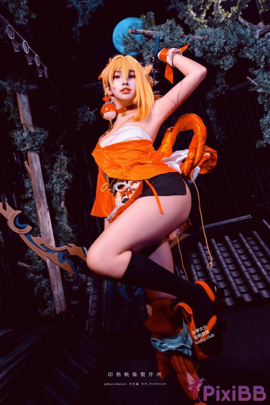 Cosplayer Mumu Momo Yoimiya xia ji de you huo 8K ver PixiBB.COM 001