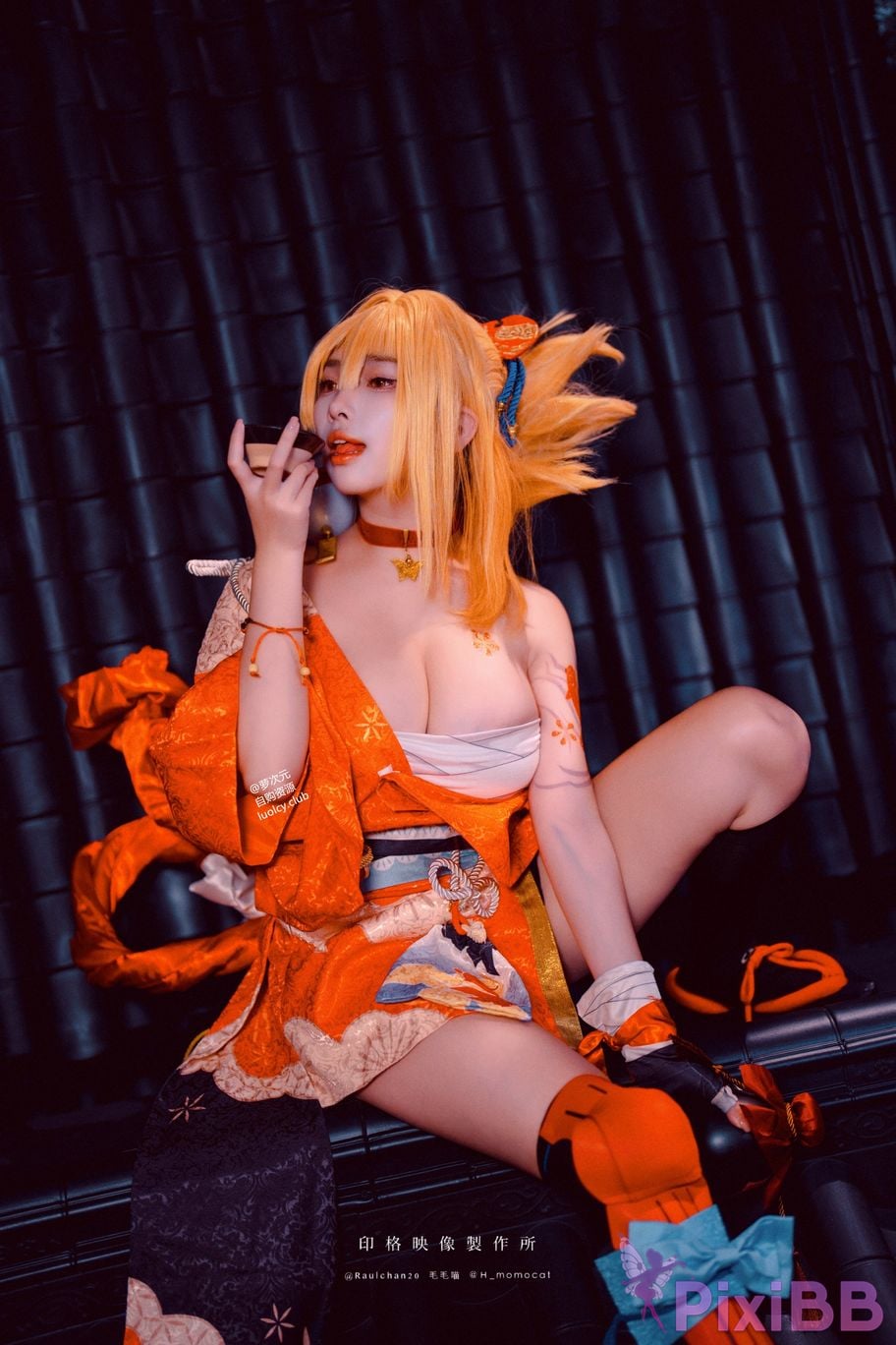 Cosplayer Mumu Momo Yoimiya xia ji de you huo 8K ver PixiBB.COM 003