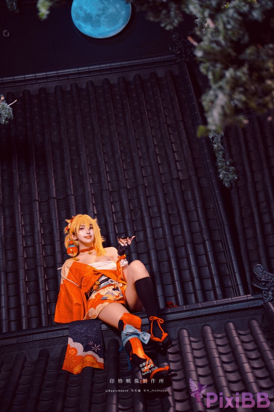 Cosplayer Mumu Momo Yoimiya xia ji de you huo 8K ver PixiBB.COM 004