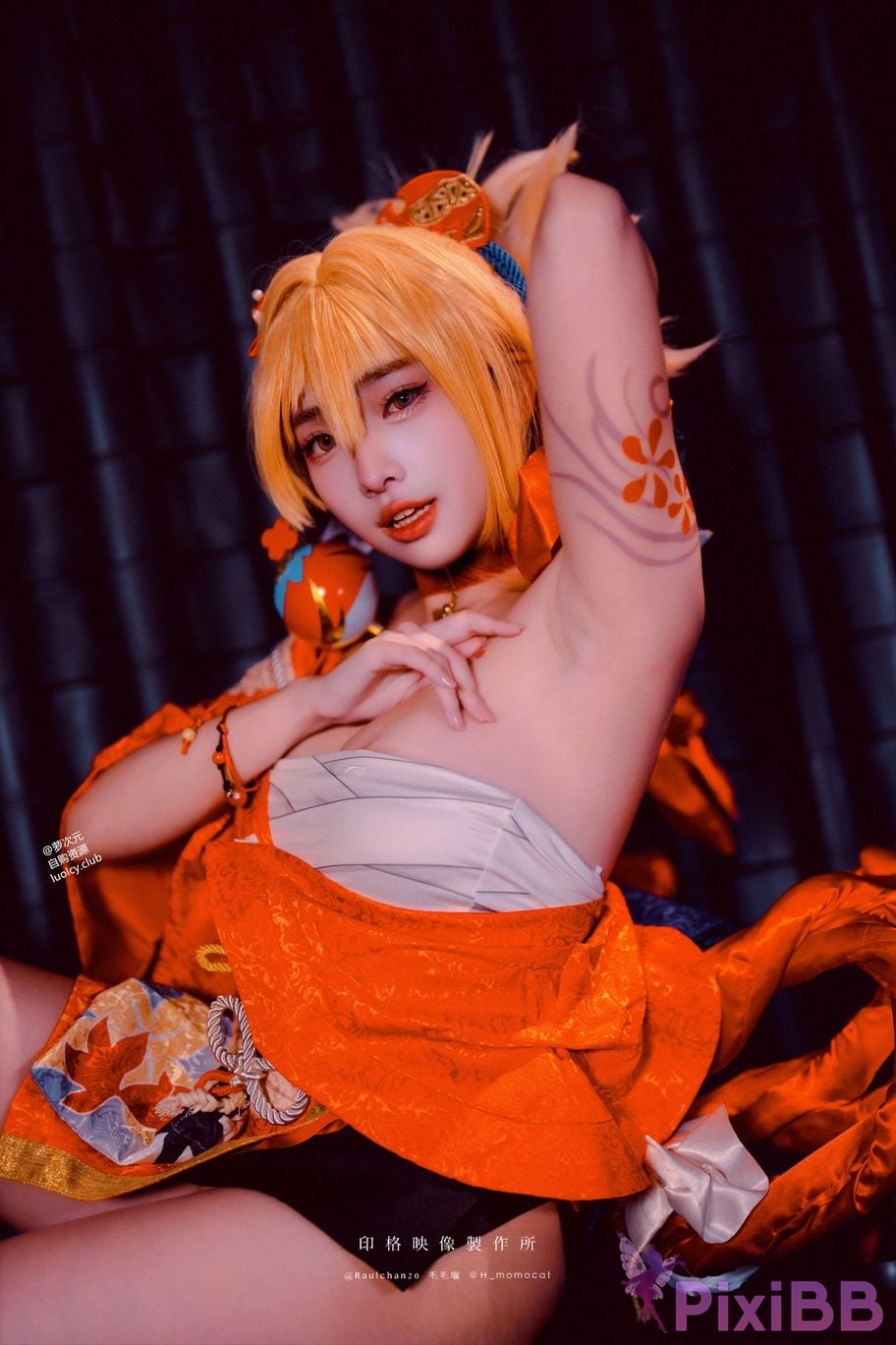 Cosplayer Mumu Momo Yoimiya xia ji de you huo 8K ver PixiBB.COM 006