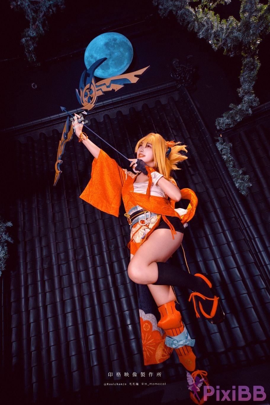 Cosplayer Mumu Momo Yoimiya xia ji de you huo 8K ver PixiBB.COM 007
