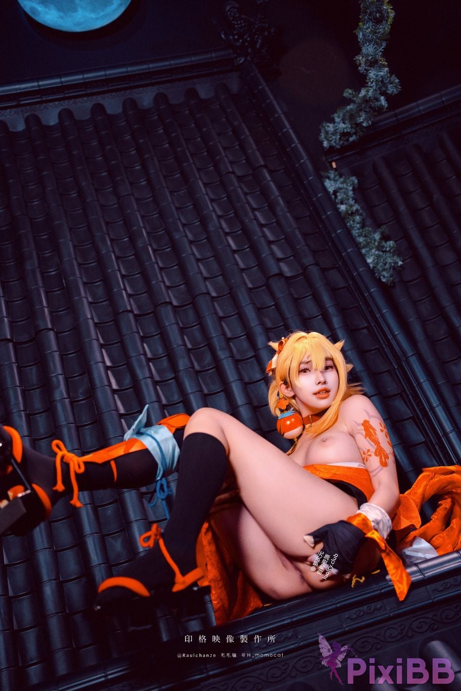 Cosplayer Mumu Momo Yoimiya xia ji de you huo 8K ver PixiBB.COM 014
