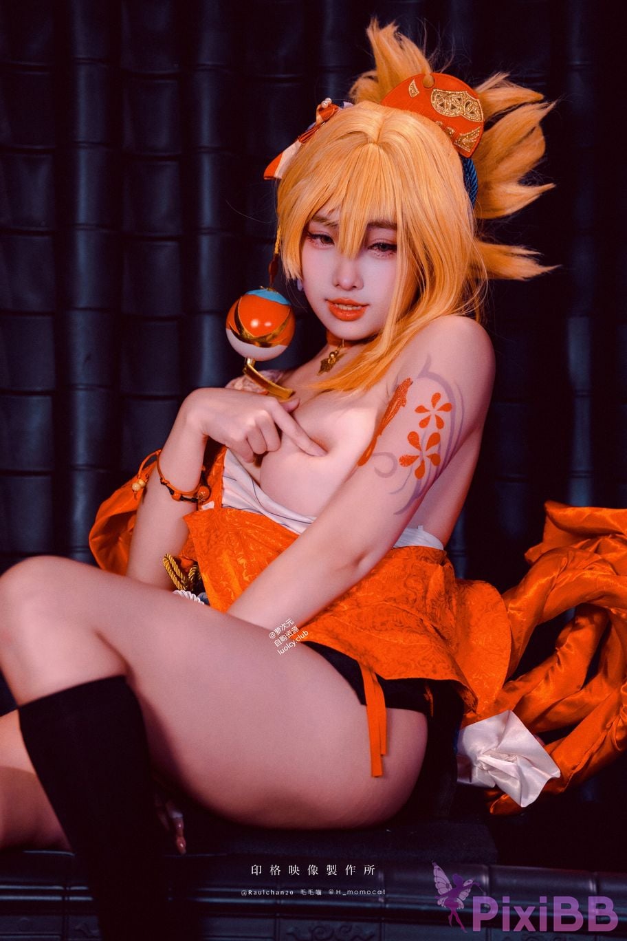 Cosplayer Mumu Momo Yoimiya xia ji de you huo 8K ver PixiBB.COM 021