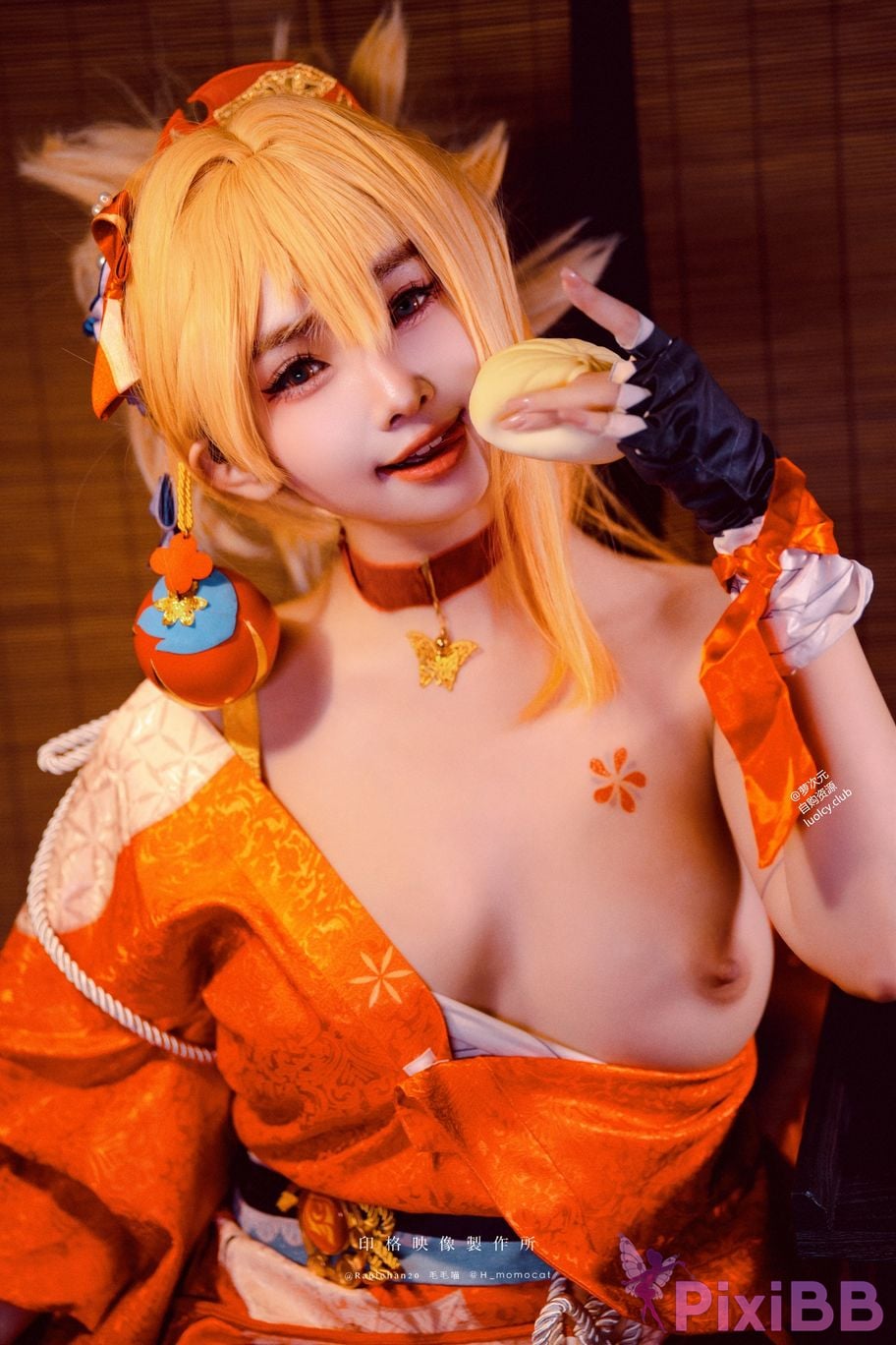 Cosplayer Mumu Momo Yoimiya xia ji de you huo 8K ver PixiBB.COM 029