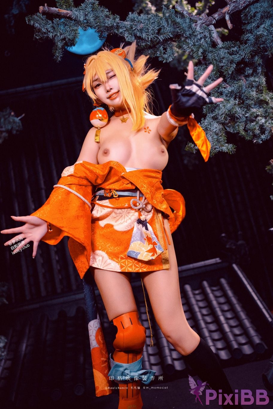 Cosplayer Mumu Momo Yoimiya xia ji de you huo 8K ver PixiBB.COM 033