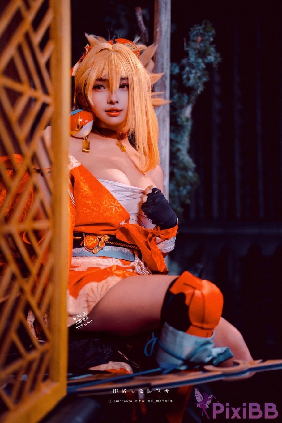 Cosplayer Mumu Momo Yoimiya xia ji de you huo 8K ver PixiBB.COM 034