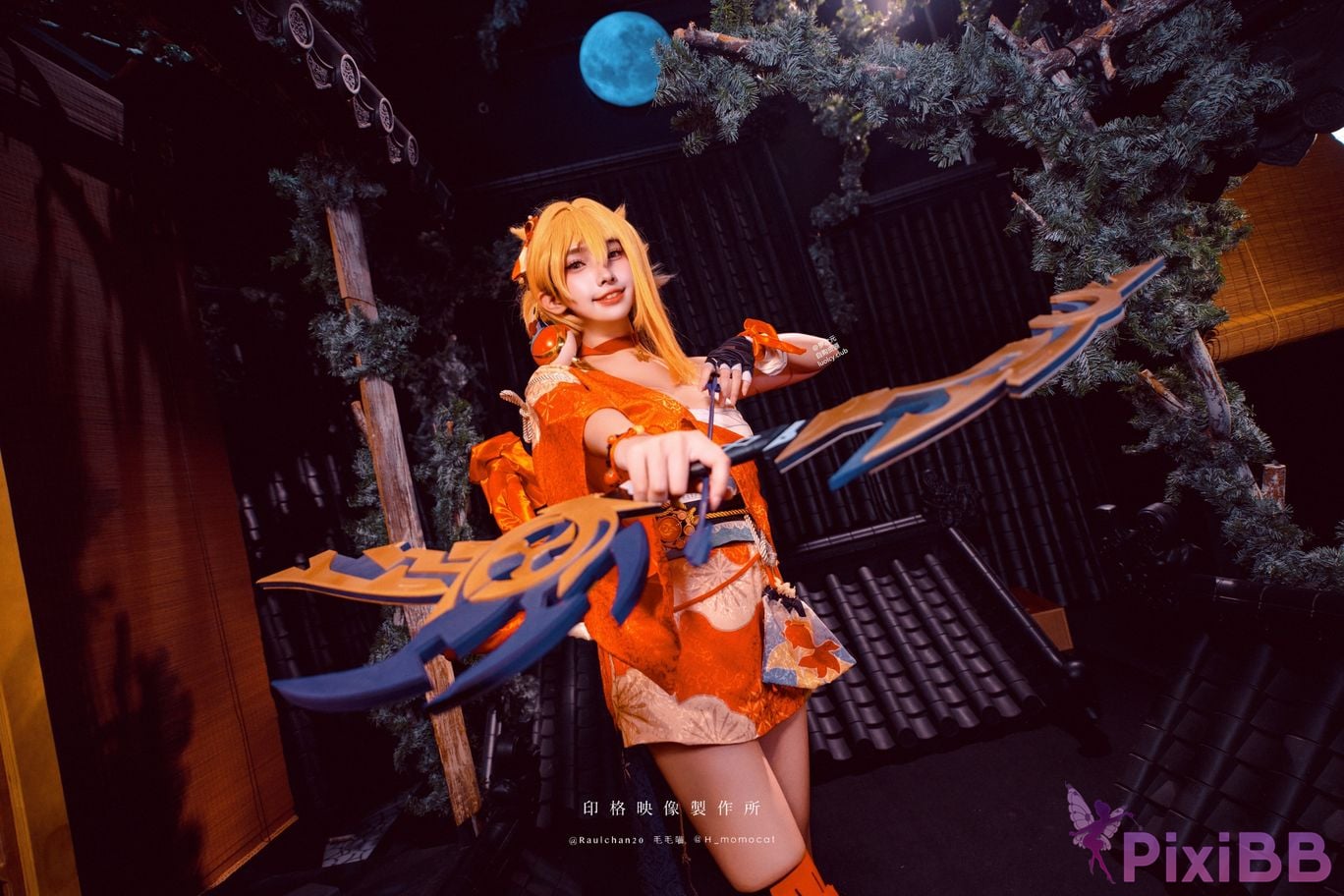 Cosplayer Mumu Momo Yoimiya xia ji de you huo 8K ver PixiBB.COM 039
