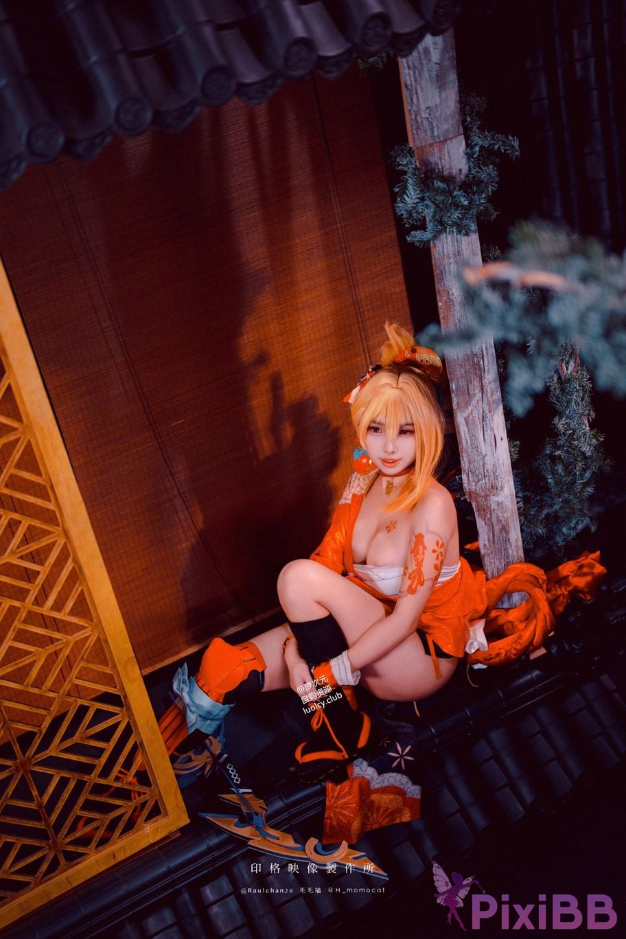 Cosplayer Mumu Momo Yoimiya xia ji de you huo 8K ver PixiBB.COM 050