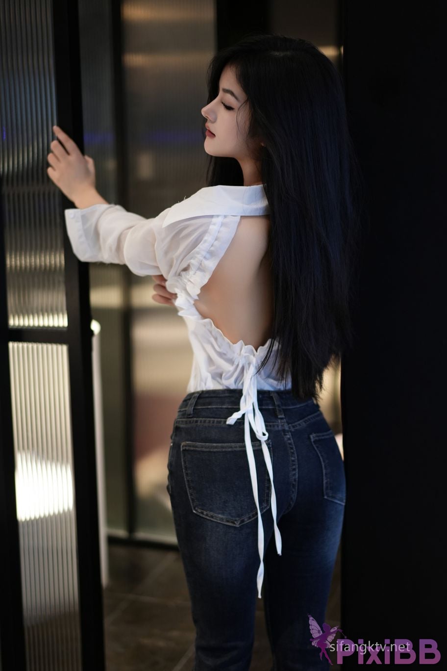 XR Uncensored Tan Xiaoling R18 XIUREN model Original picture of jeans PixiBB.COM 003