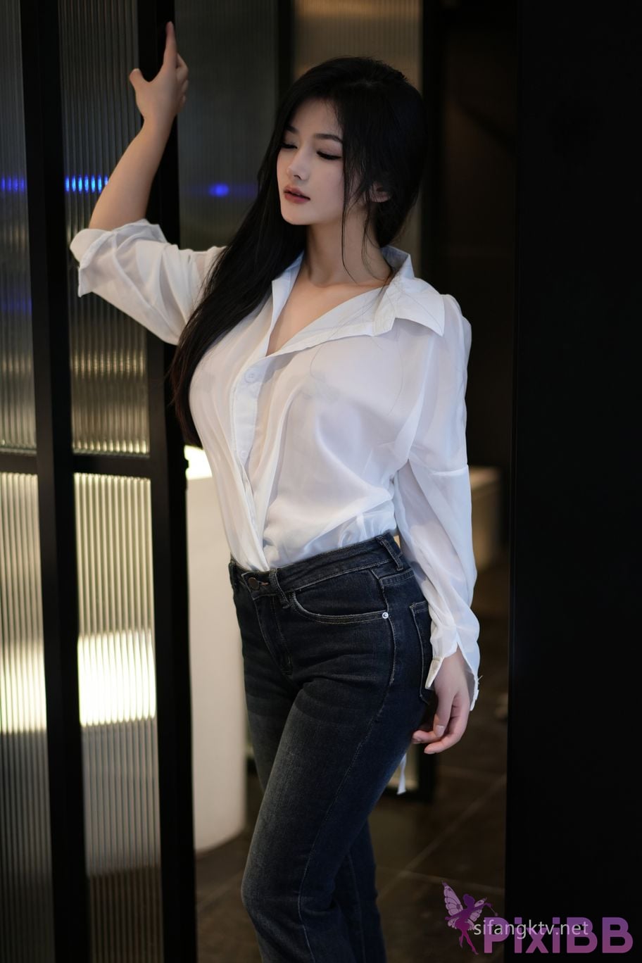 XR Uncensored Tan Xiaoling R18 XIUREN model Original picture of jeans PixiBB.COM 012
