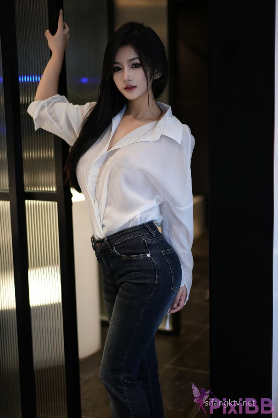 XR Uncensored Tan Xiaoling R18 XIUREN model Original picture of jeans PixiBB.COM 023