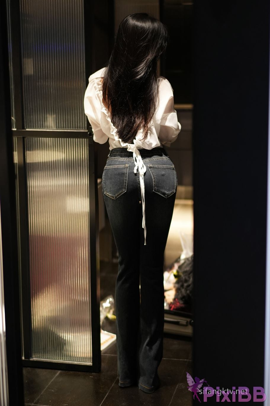 XR Uncensored Tan Xiaoling R18 XIUREN model Original picture of jeans PixiBB.COM 056