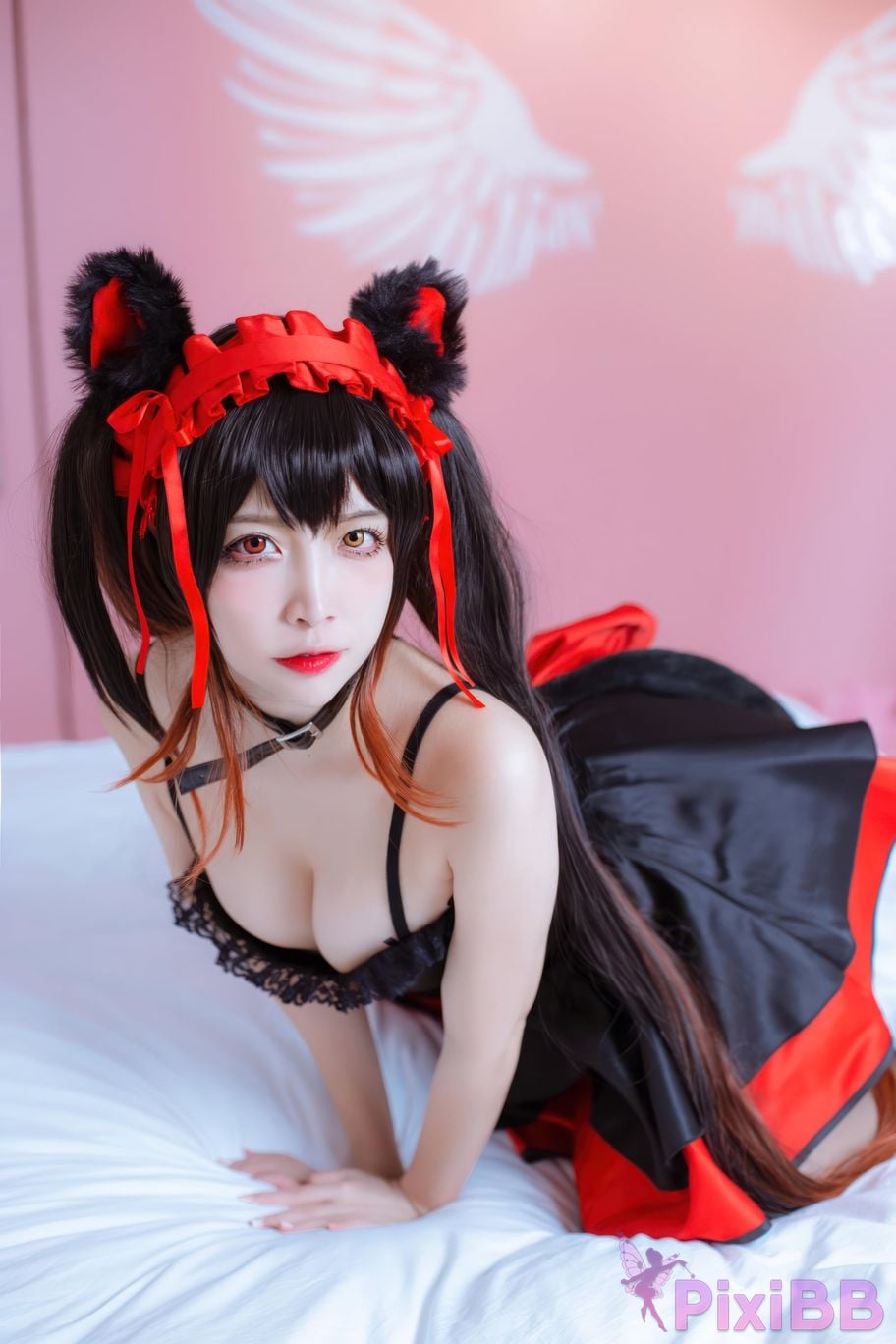 Cosplayer Second Assistant Nisa Tokisaki Kurumi cat PixiBB.COM 003