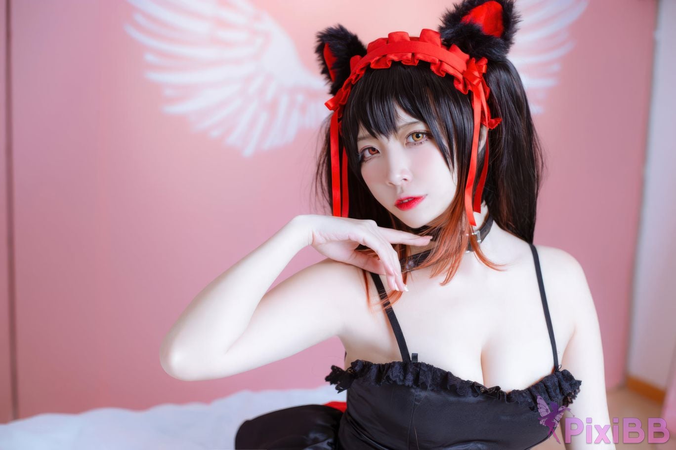 Cosplayer Second Assistant Nisa Tokisaki Kurumi cat PixiBB.COM 018