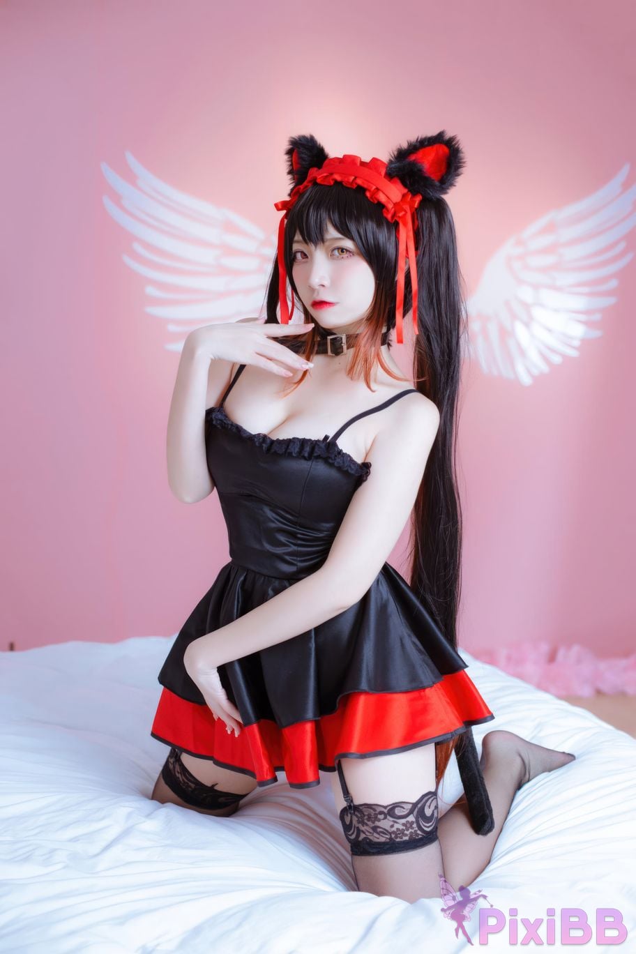 Cosplayer Second Assistant Nisa Tokisaki Kurumi cat PixiBB.COM 024
