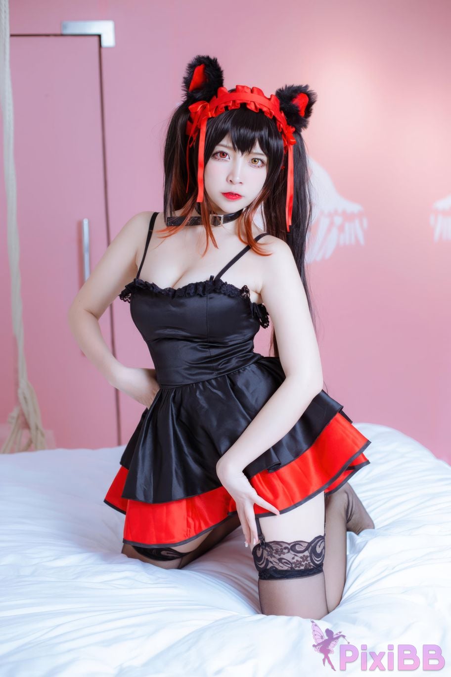 Cosplayer Second Assistant Nisa Tokisaki Kurumi cat PixiBB.COM 025