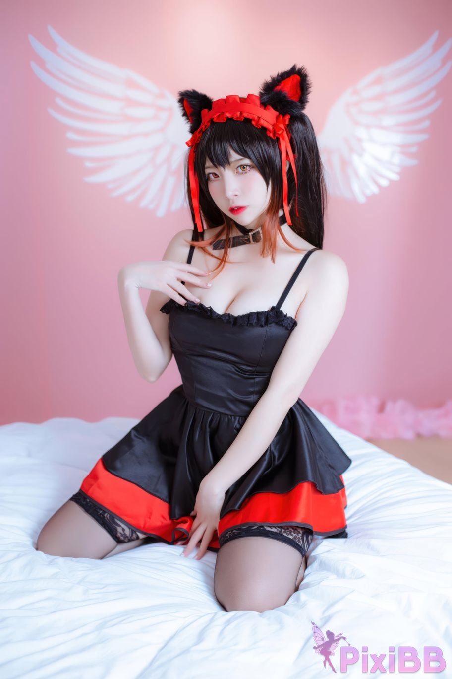 Cosplayer Second Assistant Nisa Tokisaki Kurumi cat PixiBB.COM 027