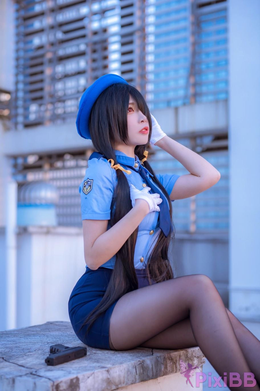 Cosplayer Second Assistant Nisa Date A Live Kurumi policewoman PixiBB.COM 004