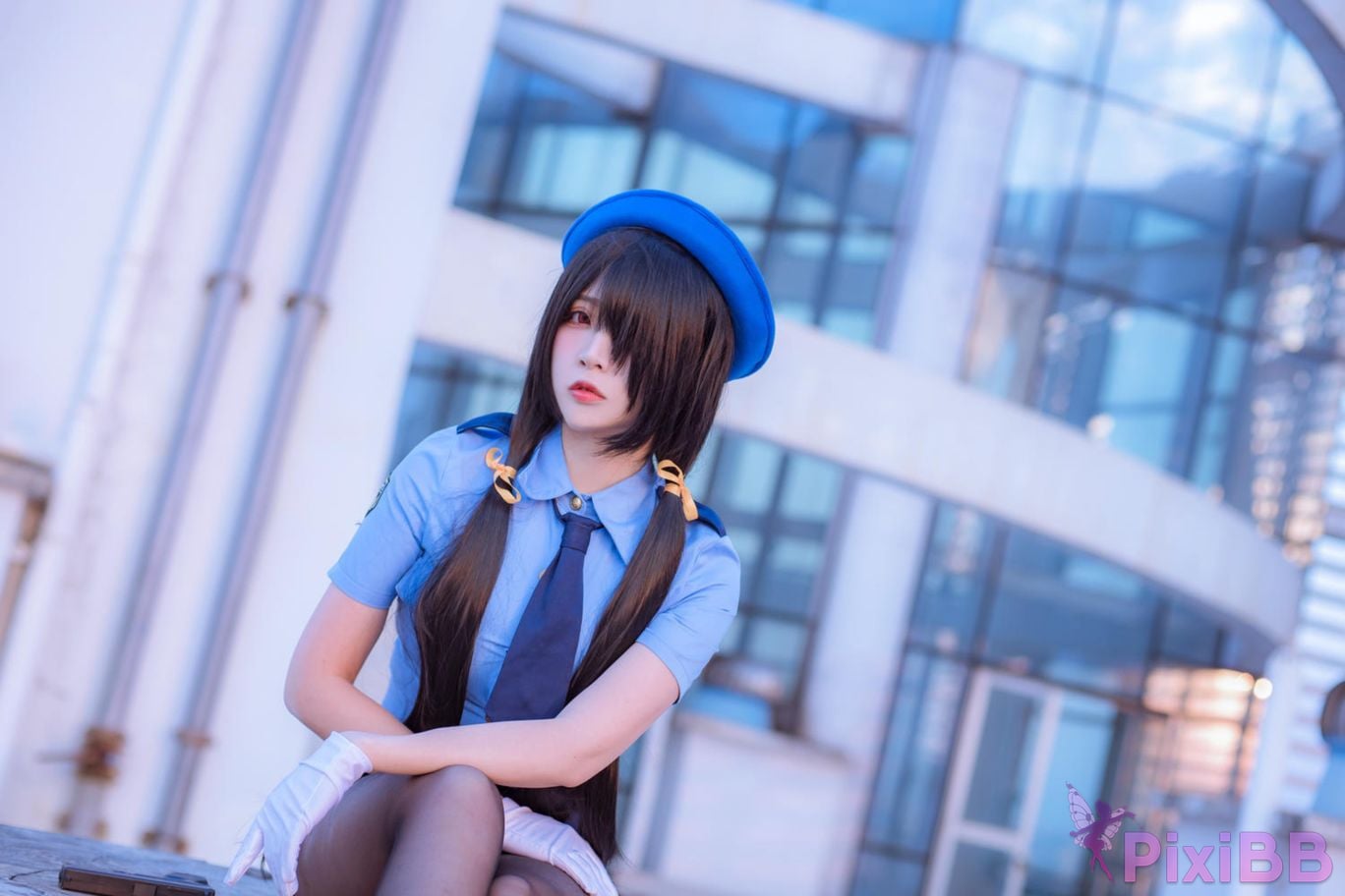 Cosplayer Second Assistant Nisa Date A Live Kurumi policewoman PixiBB.COM 005