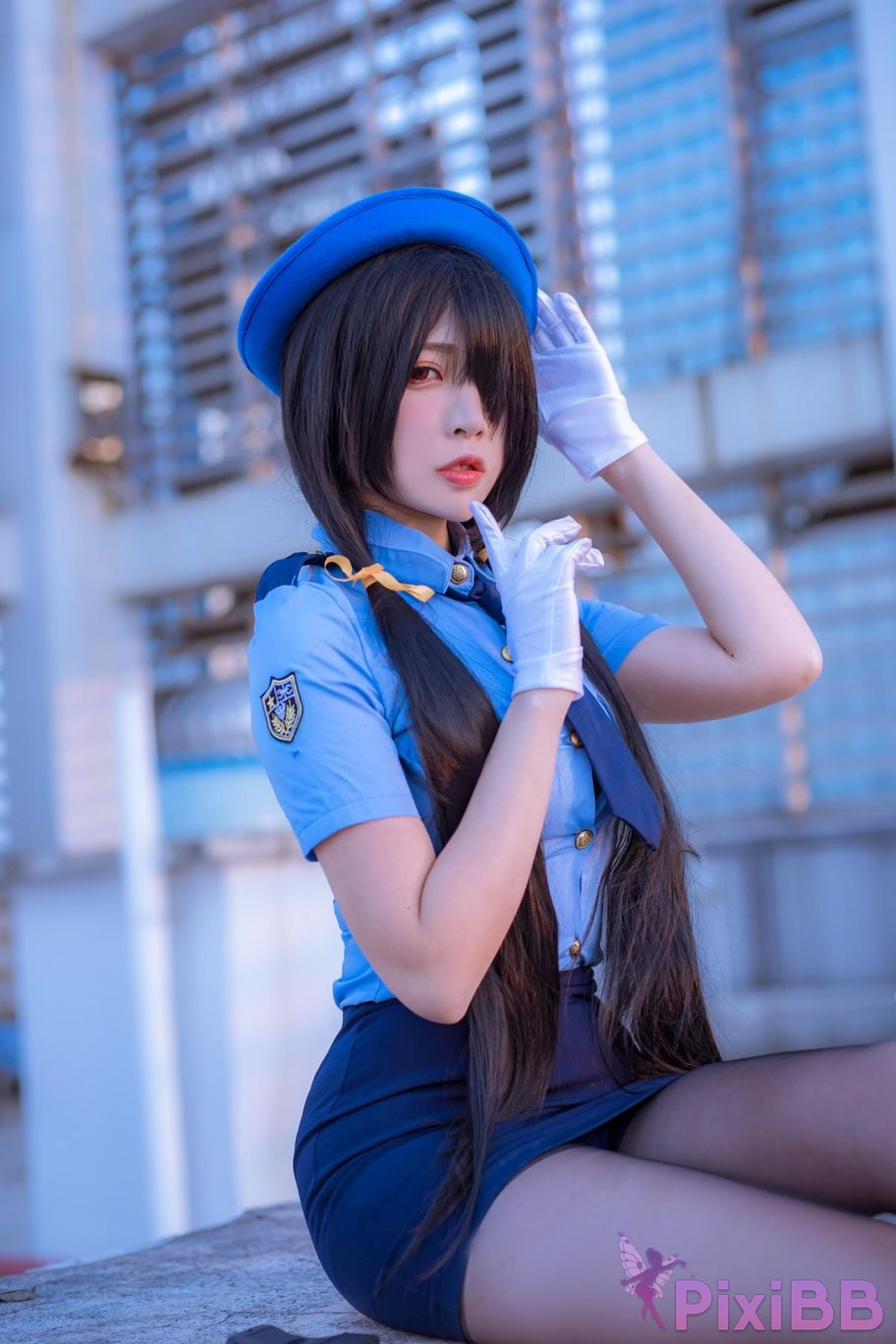 Cosplayer Second Assistant Nisa Date A Live Kurumi policewoman PixiBB.COM 006