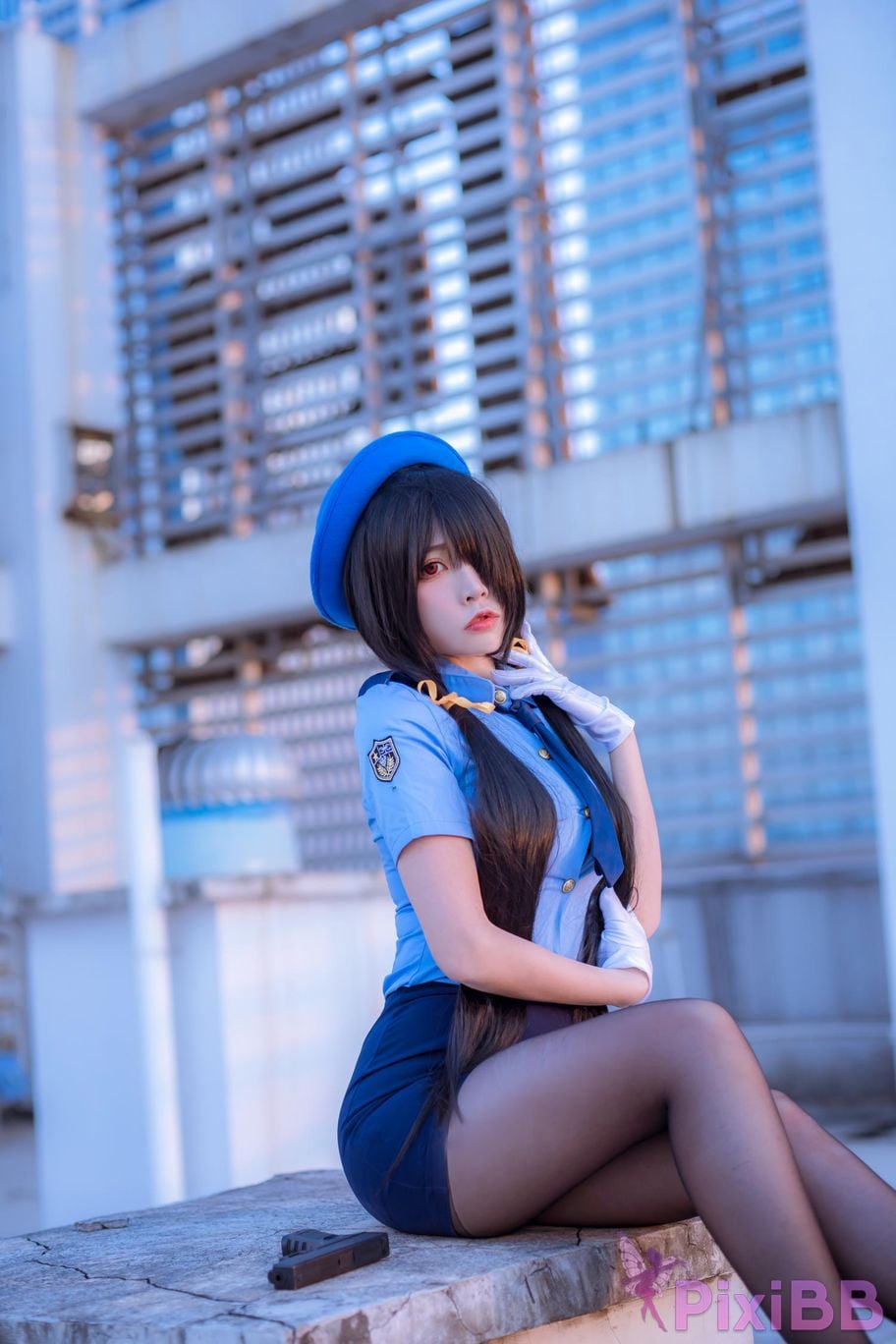 Cosplayer Second Assistant Nisa Date A Live Kurumi policewoman PixiBB.COM 009