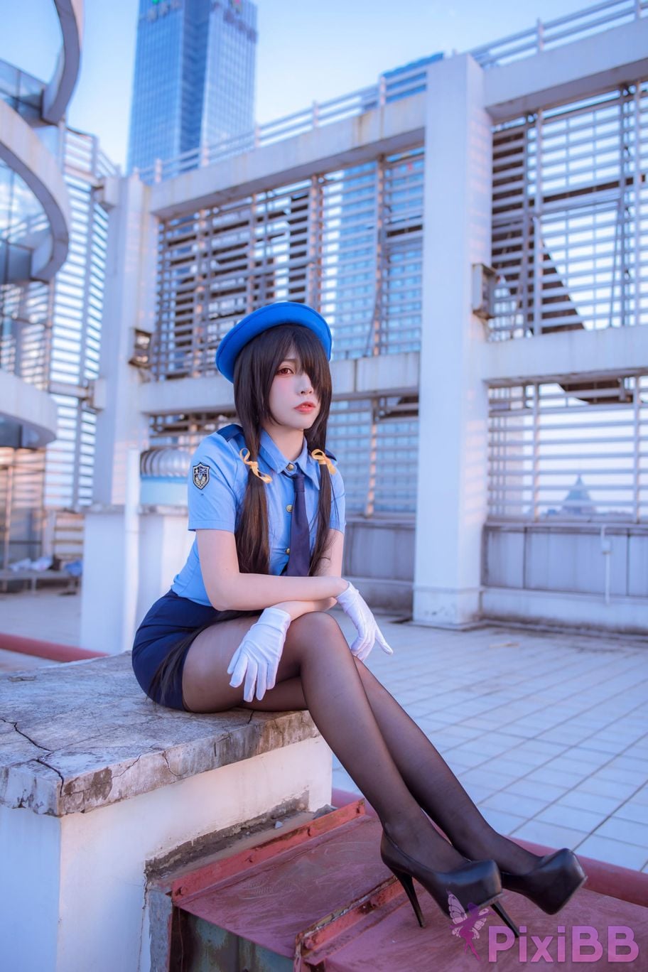 Cosplayer Second Assistant Nisa Date A Live Kurumi policewoman PixiBB.COM 010