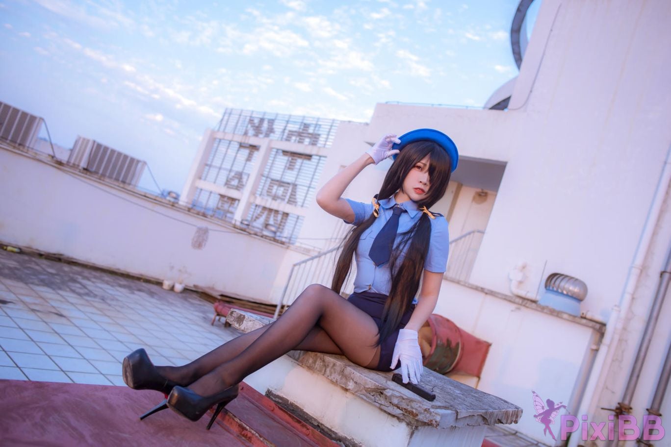 Cosplayer Second Assistant Nisa Date A Live Kurumi policewoman PixiBB.COM 012