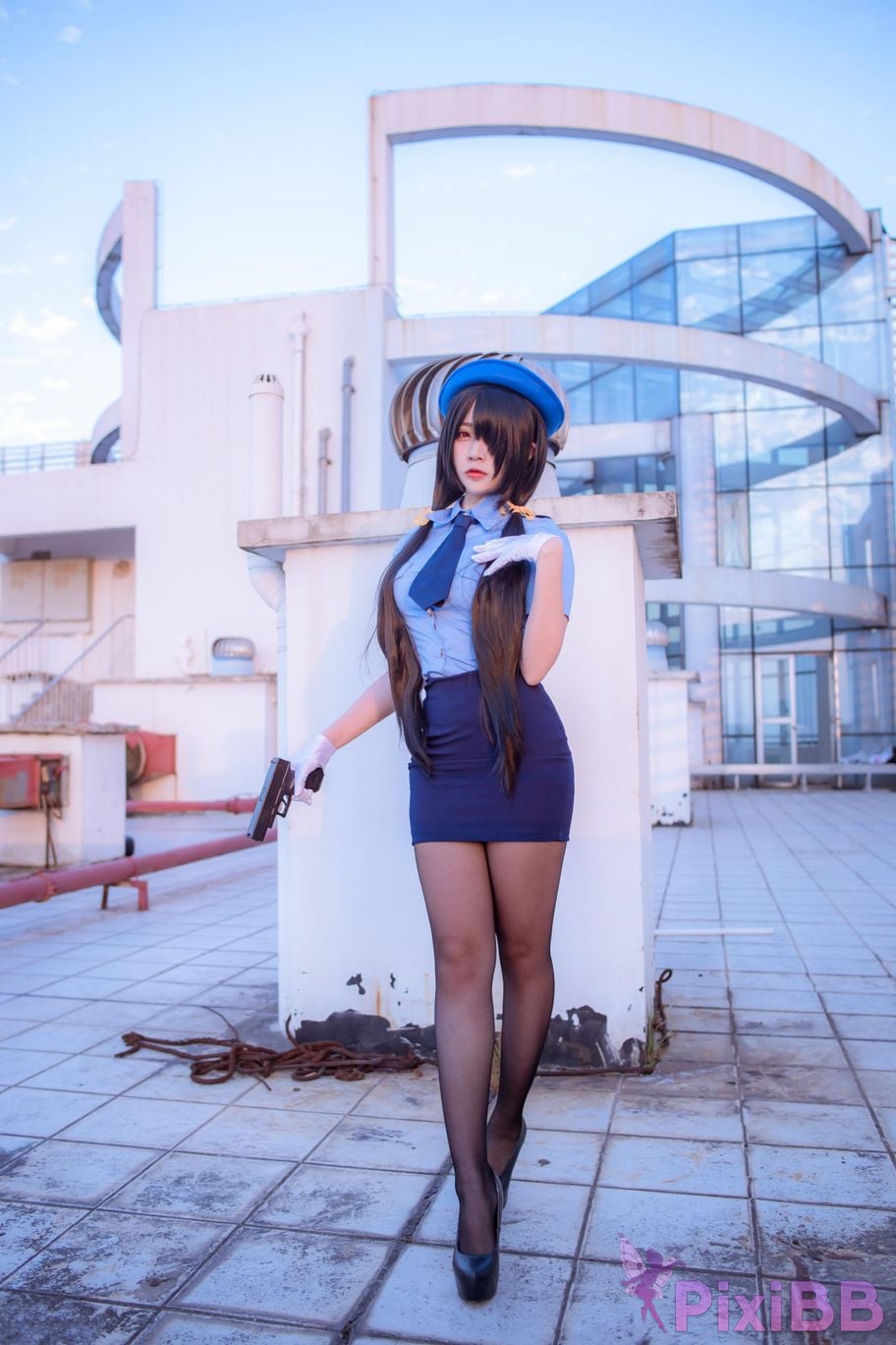 Cosplayer Second Assistant Nisa Date A Live Kurumi policewoman PixiBB.COM 015