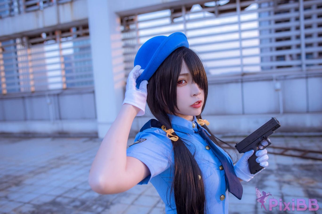 Cosplayer Second Assistant Nisa Date A Live Kurumi policewoman PixiBB.COM 016