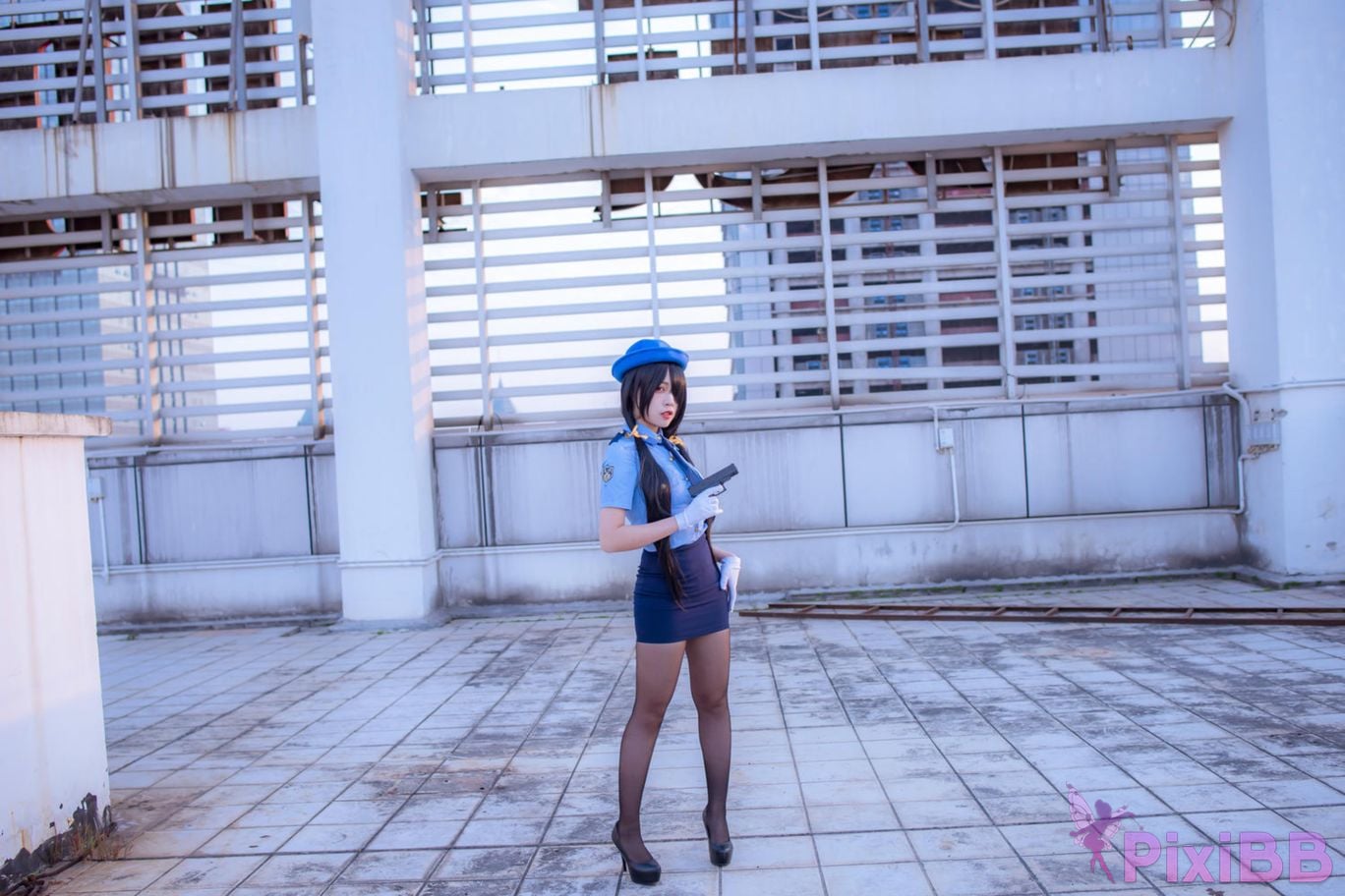 Cosplayer Second Assistant Nisa Date A Live Kurumi policewoman PixiBB.COM 017