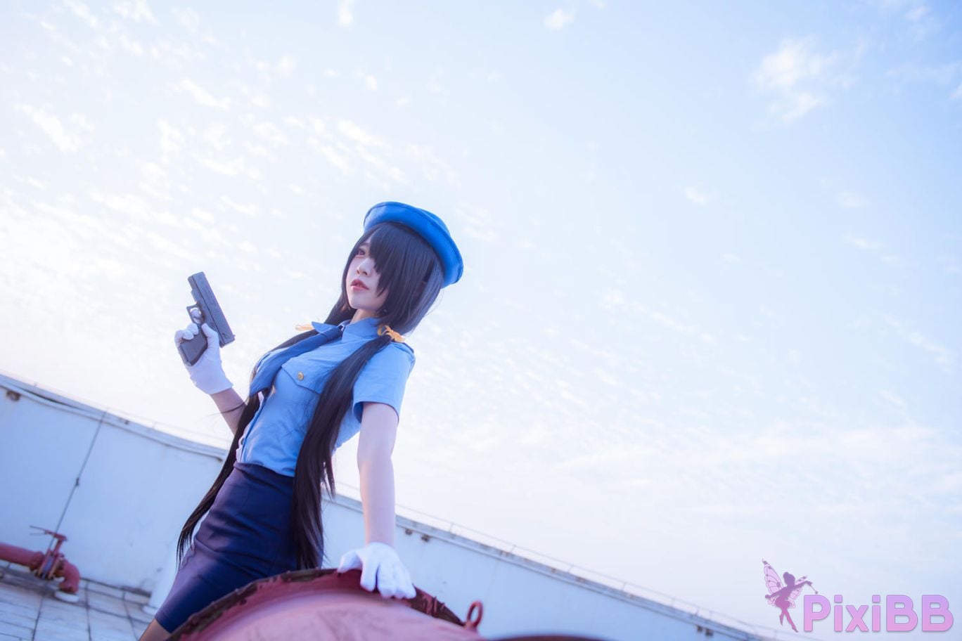 Cosplayer Second Assistant Nisa Date A Live Kurumi policewoman PixiBB.COM 019