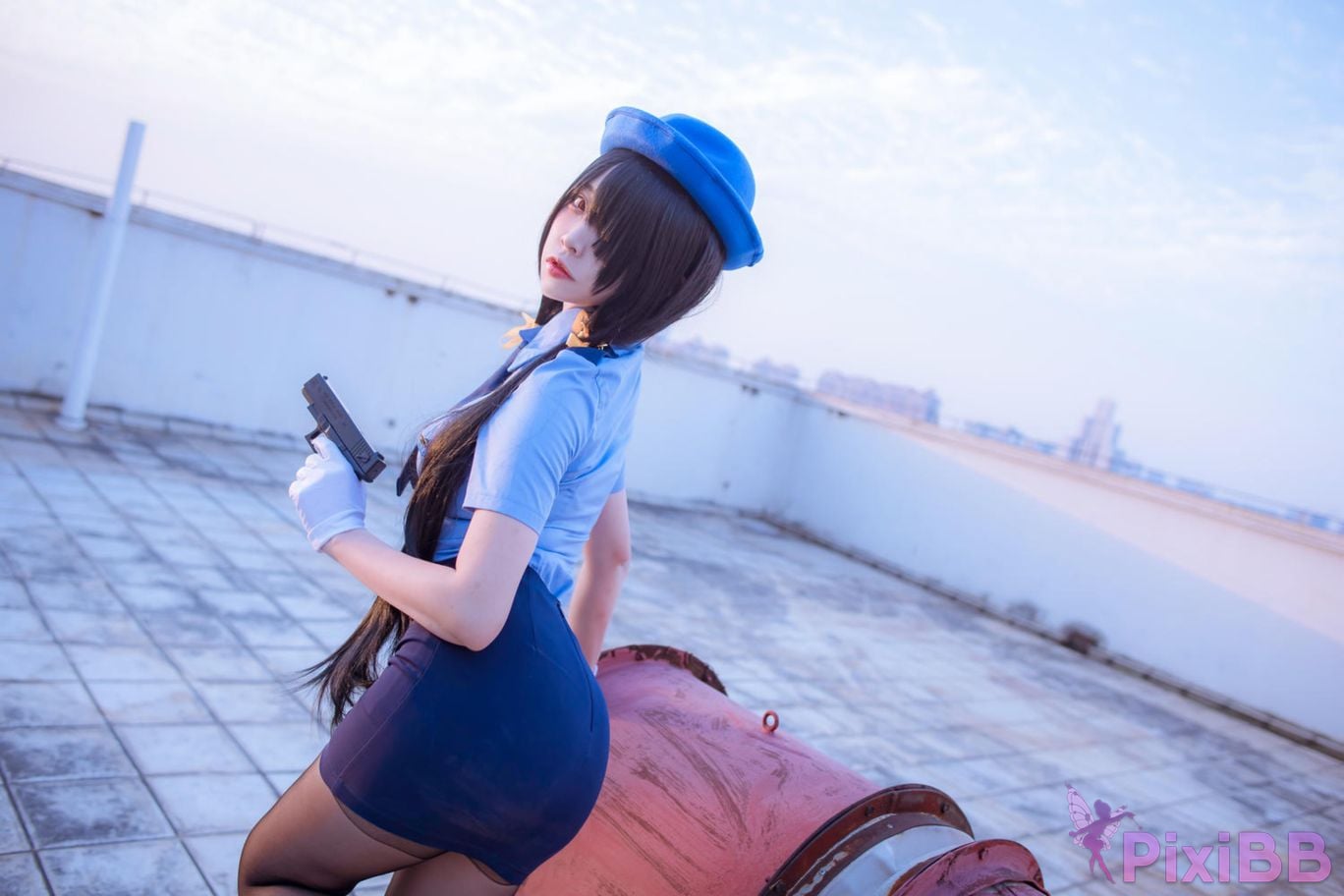 Cosplayer Second Assistant Nisa Date A Live Kurumi policewoman PixiBB.COM 020