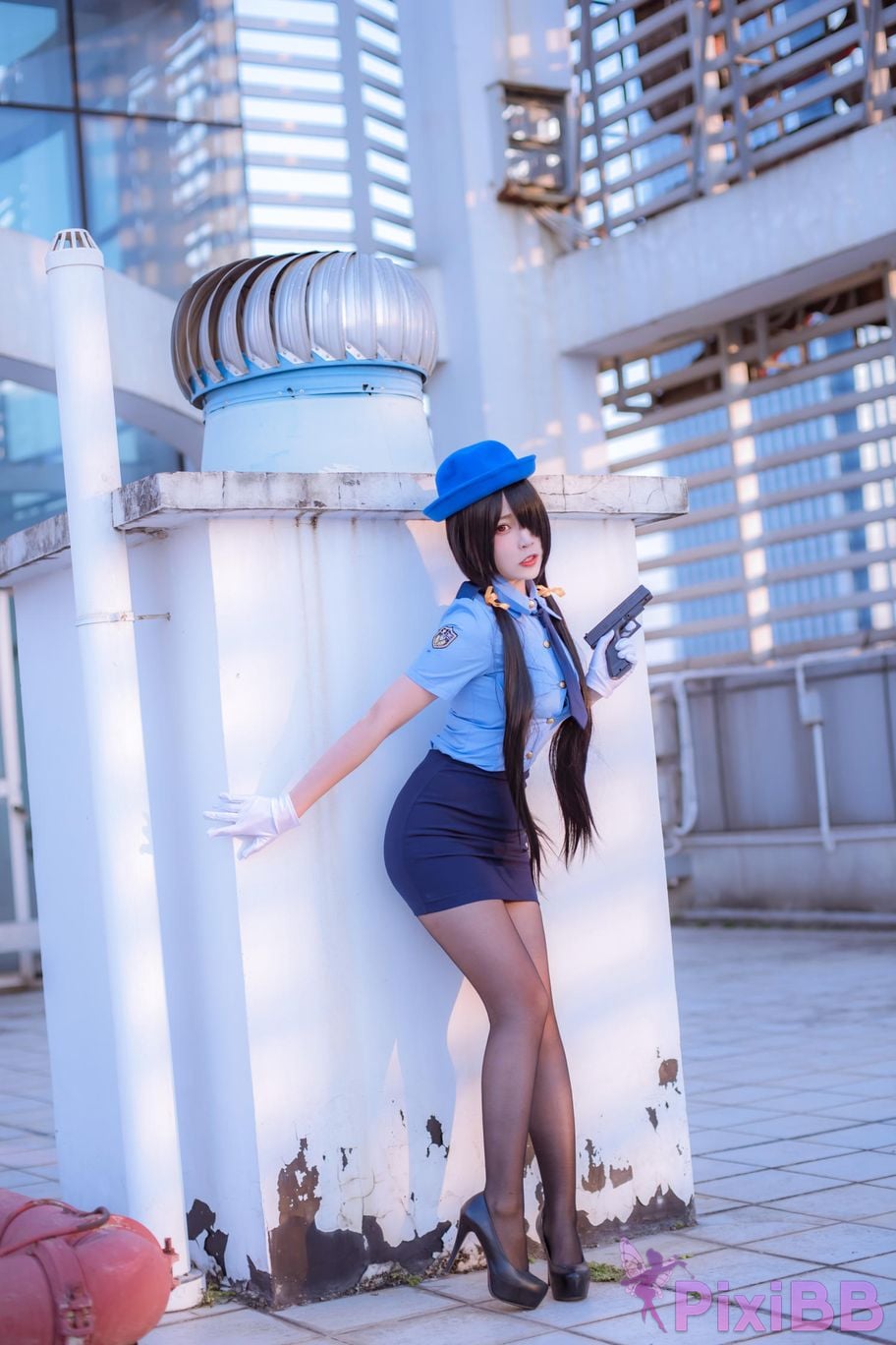 Cosplayer Second Assistant Nisa Date A Live Kurumi policewoman PixiBB.COM 022
