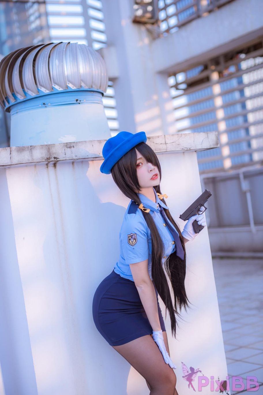 Cosplayer Second Assistant Nisa Date A Live Kurumi policewoman PixiBB.COM 023