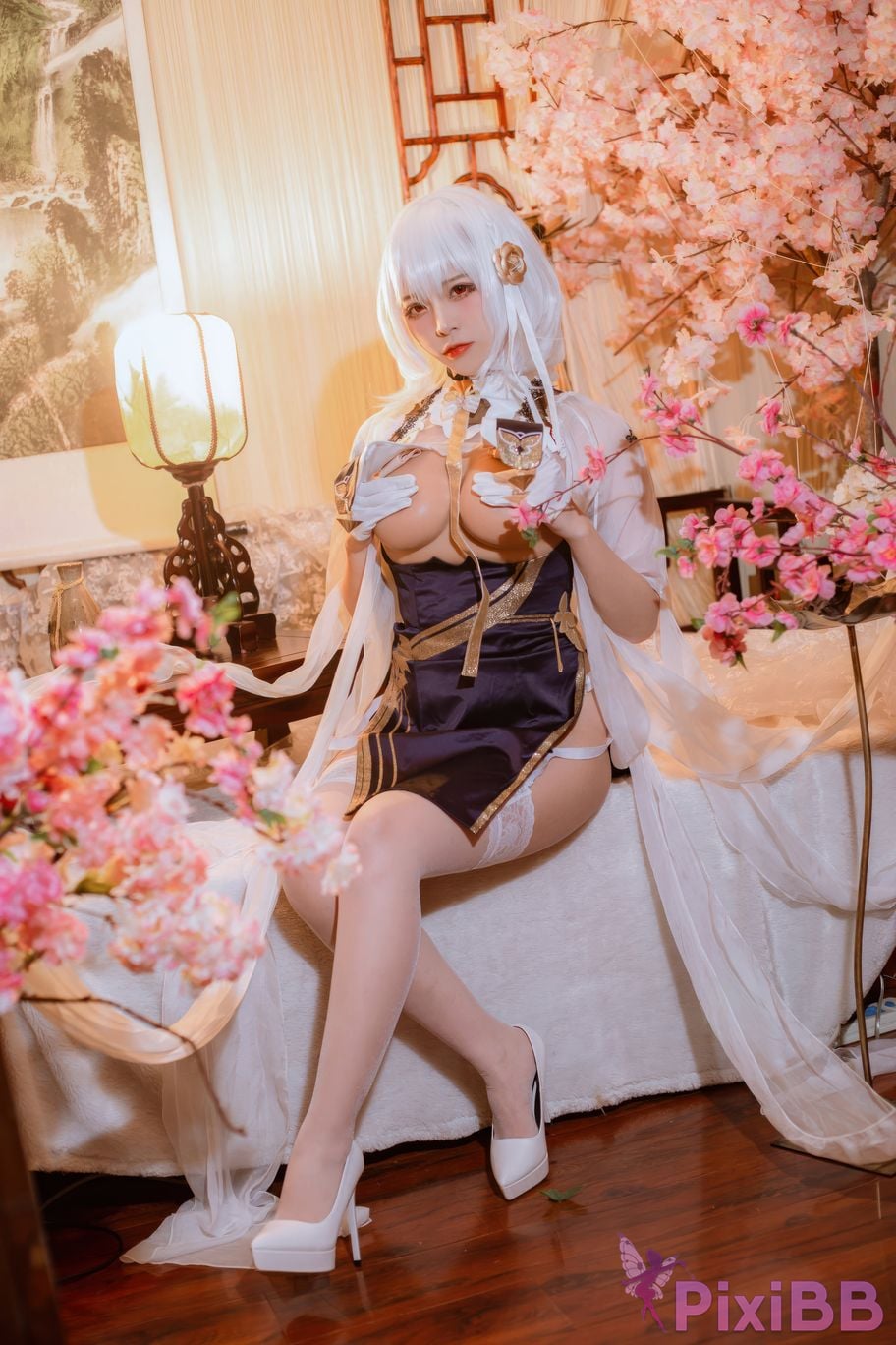Cosplayer Second Assistant Nisa azur lane Sirius cheongsam PixiBB.COM 002