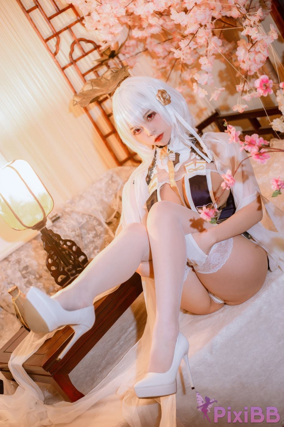 Cosplayer Second Assistant Nisa azur lane Sirius cheongsam PixiBB.COM 003